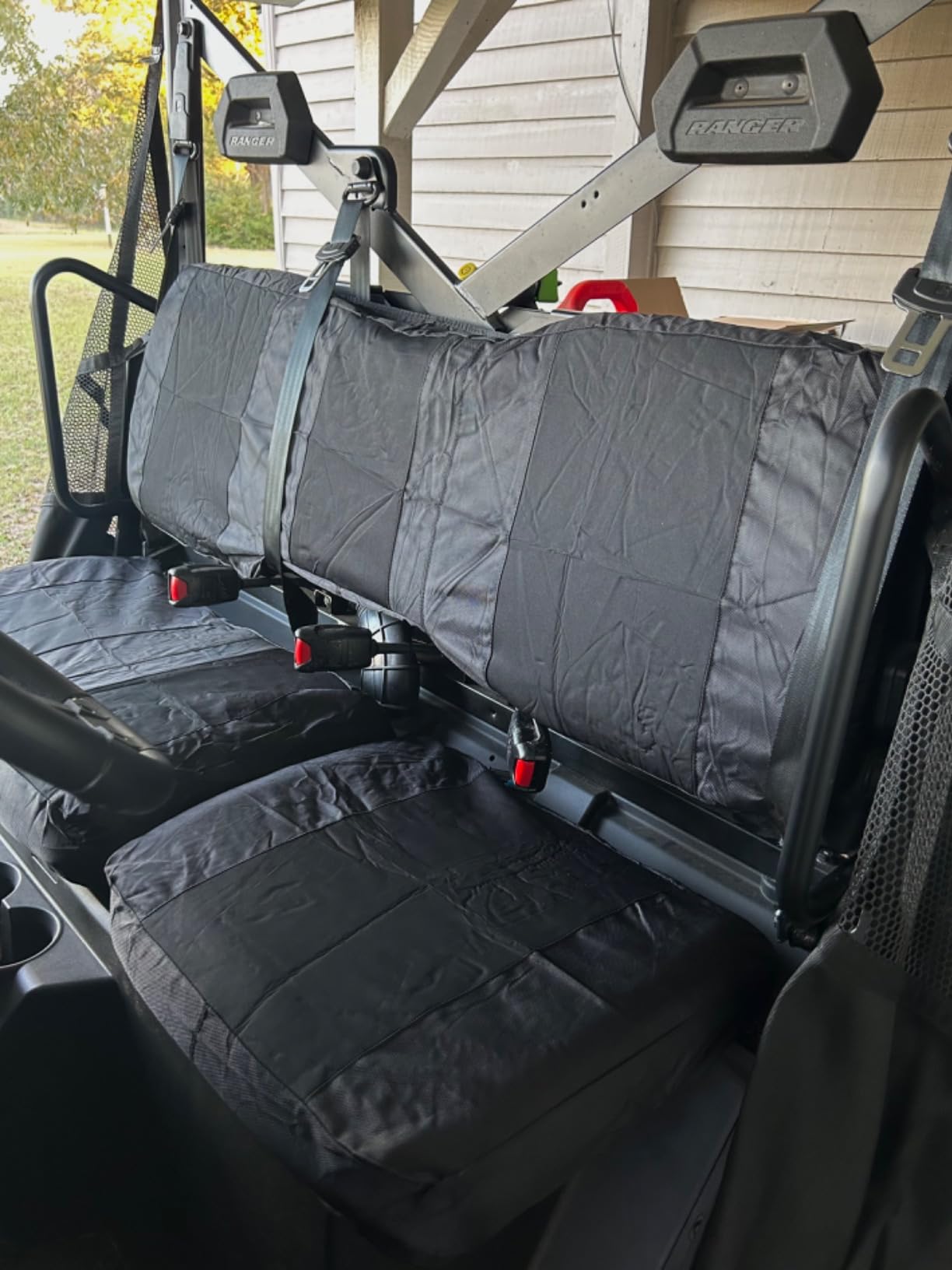 KEMIMOTO 1680D UTV Seat Covers Compatible with Ranger XP 1000 2020-2026 | Black Seat Cover Set Compatible with Polaris Ranger XP 1000 2017-2021, Oxford Fabric Pet Toenail Proof Accessories customer photo 1