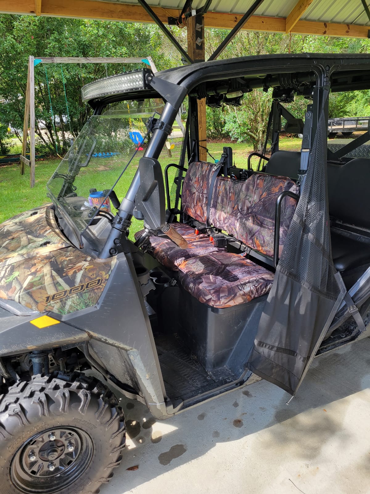 KEMIMOTO 1680D UTV Seat Covers Compatible with Ranger XP 1000 2020-2026 | Black Seat Cover Set Compatible with Polaris Ranger XP 1000 2017-2021, Oxford Fabric Pet Toenail Proof Accessories customer photo 2