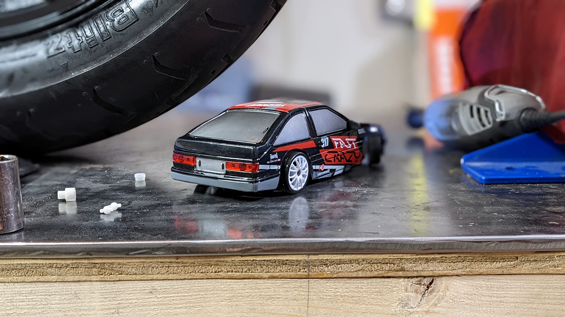 Liberty Imports RC Drift Car 1/24 2.4GHz 4WD Remote Control Sport Racing On-Road Vehicle with LED Light, Batteries and Drift Tires (Style 4) customer photo 2
