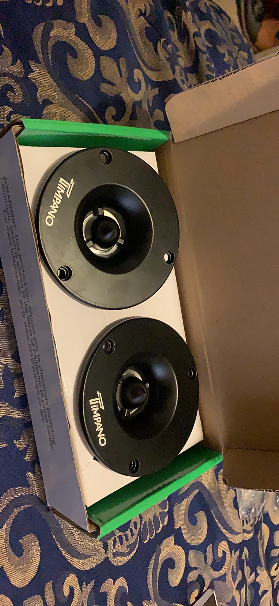 Timpano TPT-ST3 Black Slim Super Tweeter, 600 Watts 4 Ohm, 105 dB, 1 in Voice Coil, 3.75 Inch Pro Car Sound System Bullet Tweeters (Pair) customer photo 1