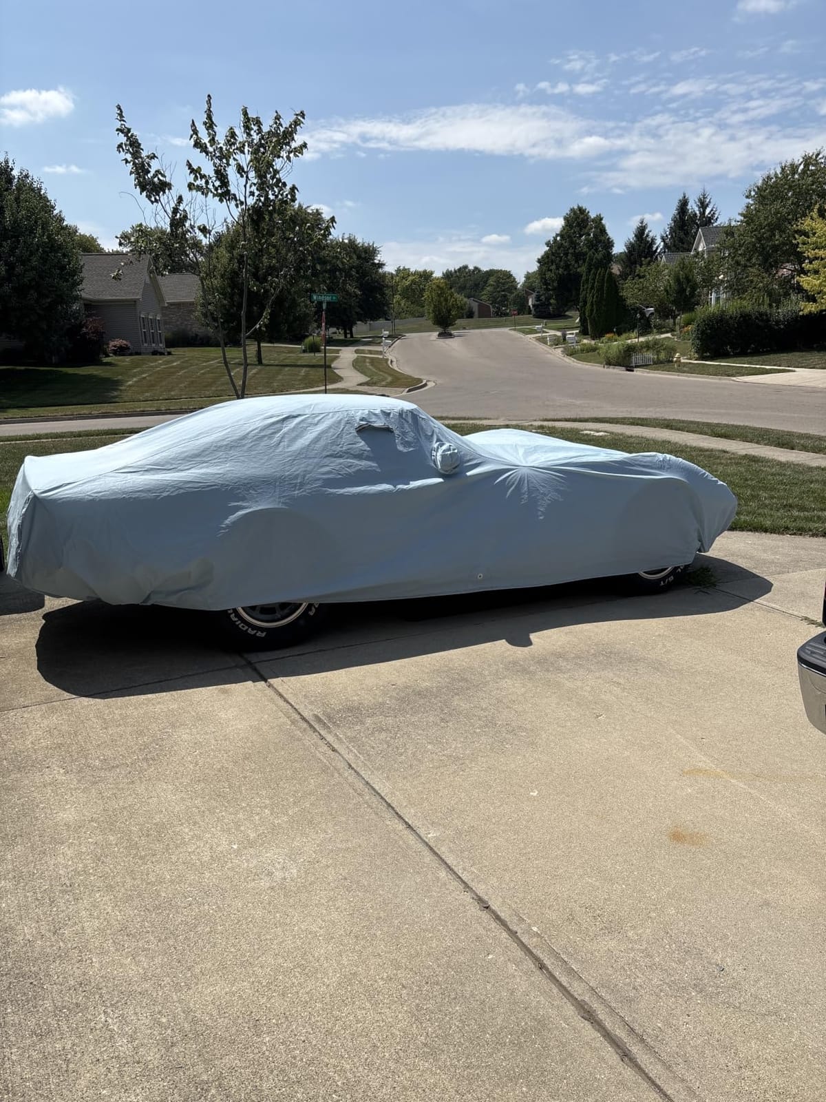 iCarCover Car Cover Waterproof All Weather for 1968-1982 Chevy Corvette C3 Heavy Duty Custom Fit Hail UV Sun Rain Snow Dust Protection Outdoor Indoor Sky Gray customer photo 2