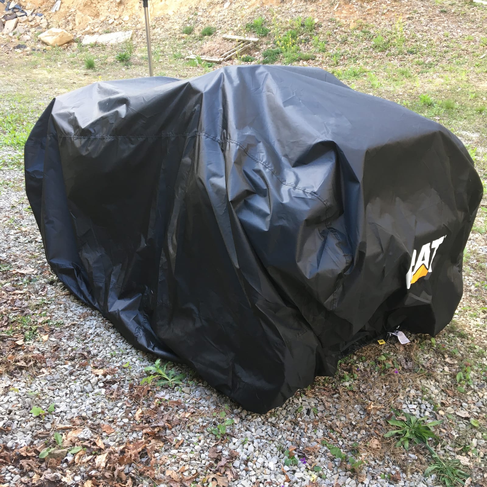 CAT MudShield ATV Cover Waterproof Heavy Duty Outdoors All Terrain Vehicle 4 Wheeler Accessories ATV Quad Cover Polaris ATV Cover Powersports for Can-Am Kawasaki Honda Four Wheeler Cover (XXL 102