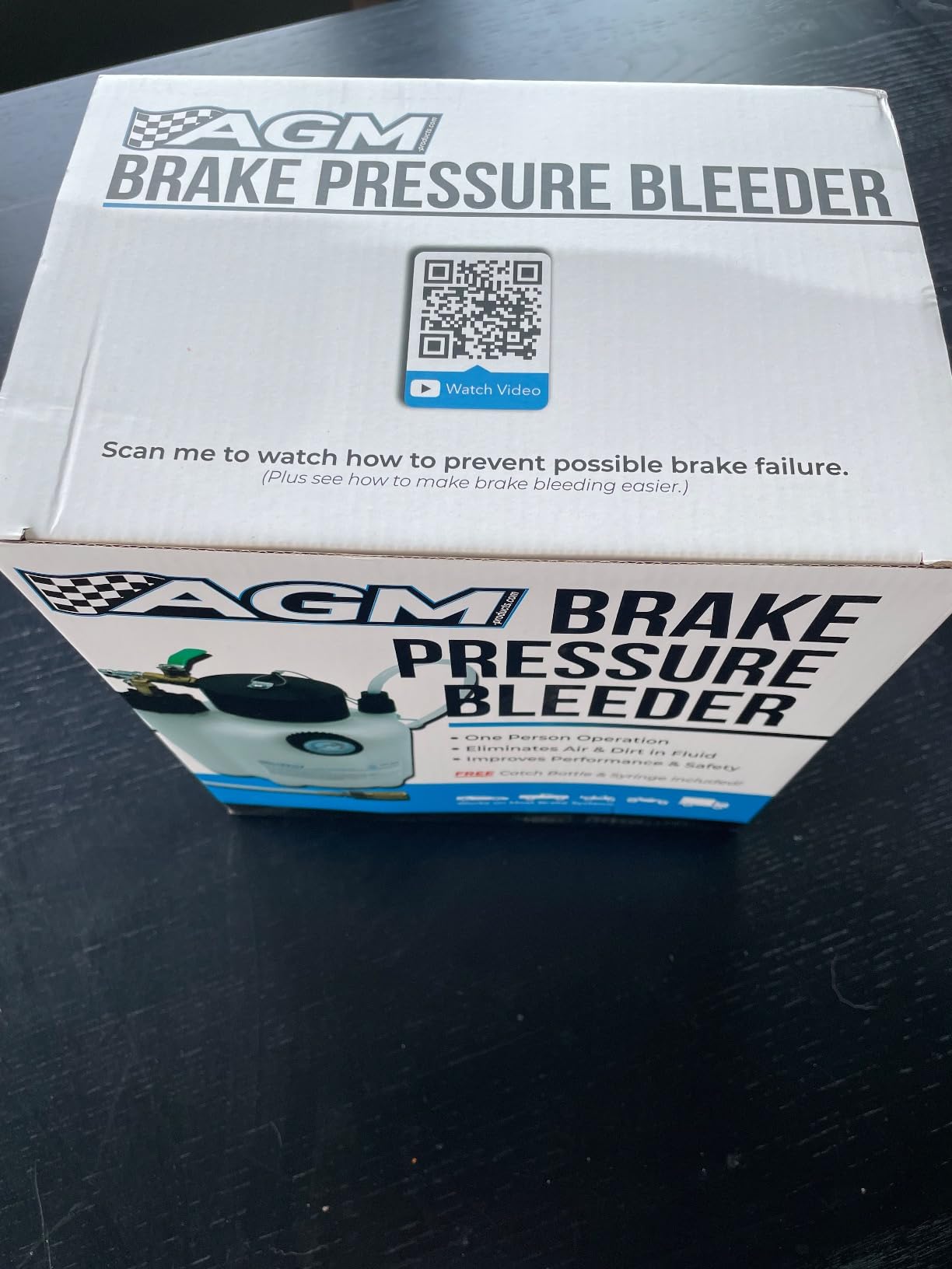 AGM Pressure Brake Bleeder - 3L One-Person System | Brake bleeder, 3L tank, one-person operation, ABS and air compressor compatible customer photo 1