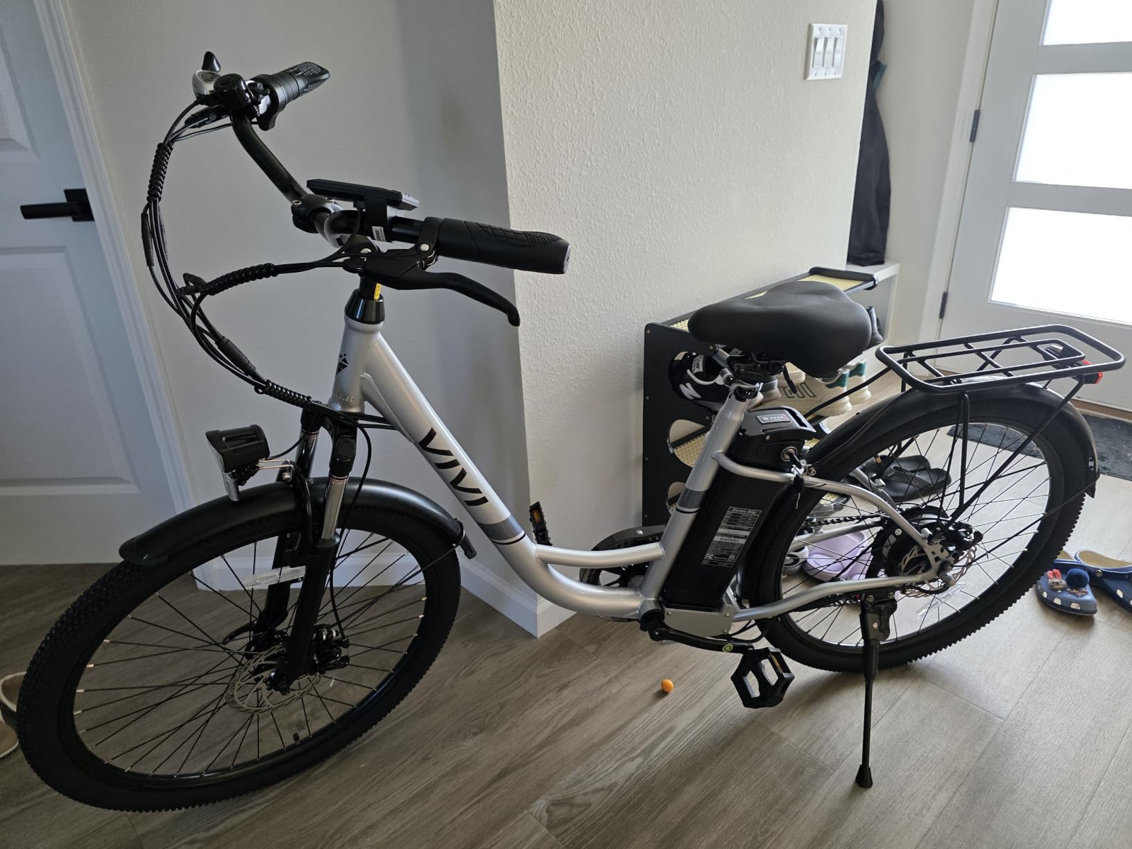 Vivi Electric Bike for Adults, 26'' Step Through Electric Commuter E Bike | 1000W Peak 500W Rated Bike with Removable Battery, Electricity 20 MPH & 50 Miles Bicycles with LCD Display, Certified UL 2849 customer photo 2
