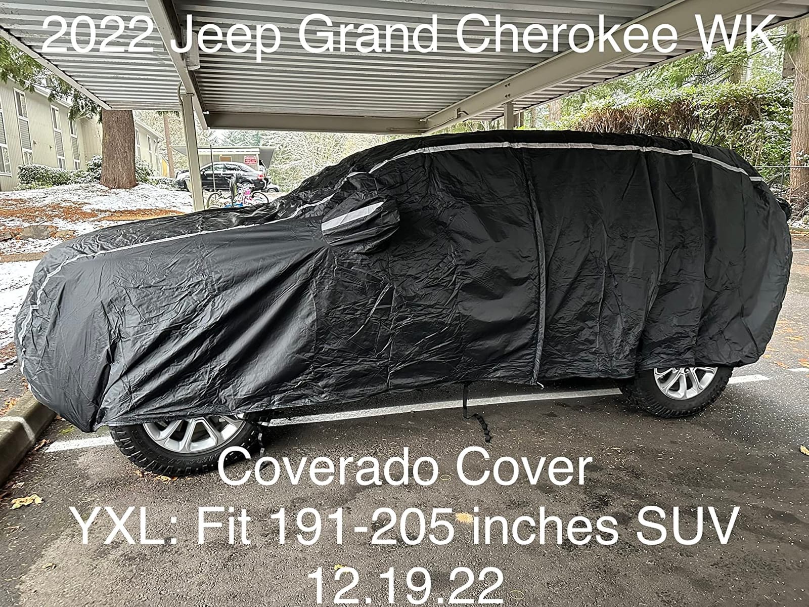 Waterproof Car Cover for Automobiles All Weather - Coverado Car Cover Heat Protection with Zipper Door, Cotton Backing Snowproof UV Protection Windproof, Universal Fit for Sedan (201
