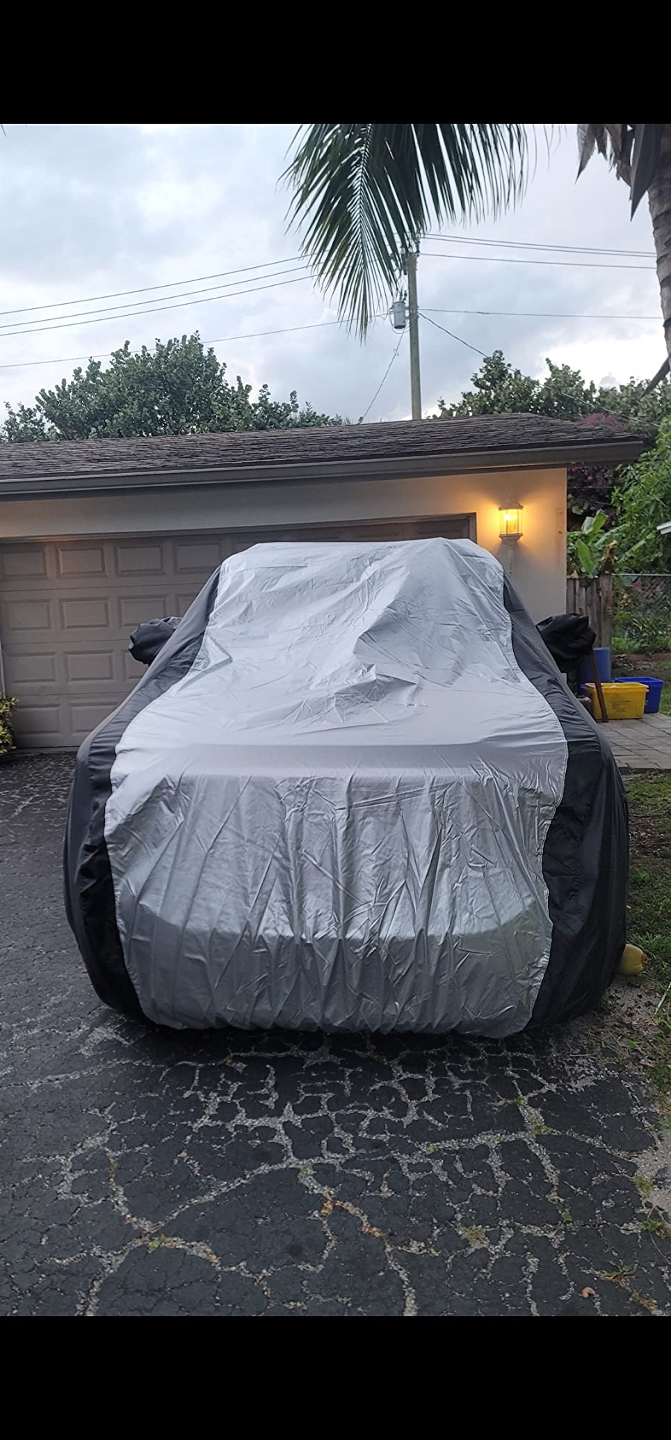 Coverado Car Cover Waterproof All Weather, 210D Lightweight Full Exterior Covers Snow Wind Sun UV Protection, Outdoor Car Covers for Automobiles Universal Fit for Sedan (170