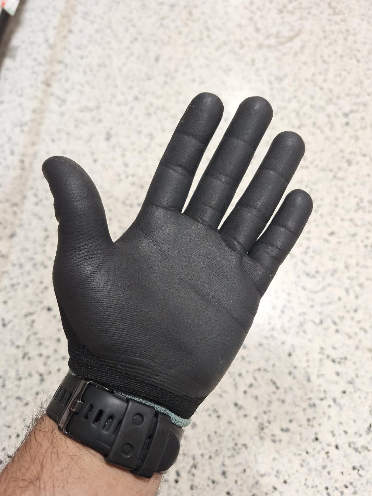 DEX FIT Nitrile Work Gloves FN330, 3D Comfort Fit, Touchscreen Grip Gloves for Warehouse, Construction, Package Handling, Delivery & General Work, Men & Women, Black, S, 3 Pairs customer photo 2