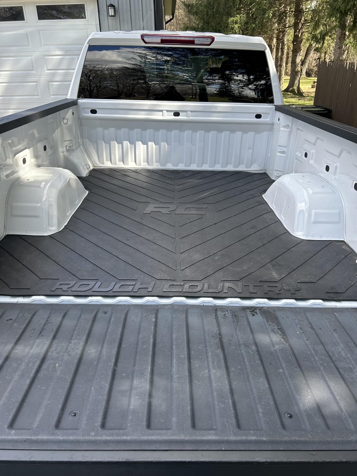 Rough Country Truck Bed Mat for Chevy Silverado & GMC Sierra 1500 (2019-2026) - Fits 6'7