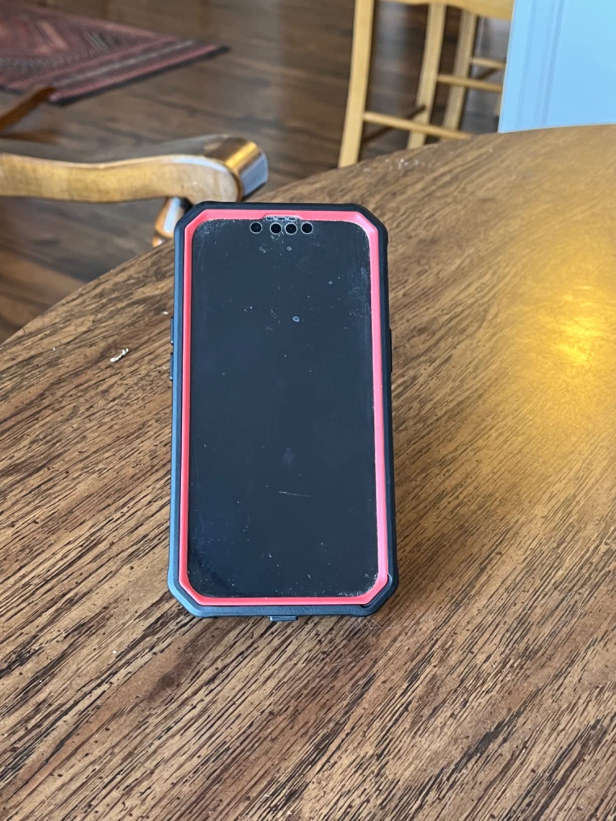 CaseBorne ArmadilloTek V Compatible with iPhone 14 / iPhone 13 Case - [Up to 21 Feet Drop Proof] - Military Grade Full Body Heavy Duty with Built-in Screen Protector and Kickstand - Orange customer photo 1