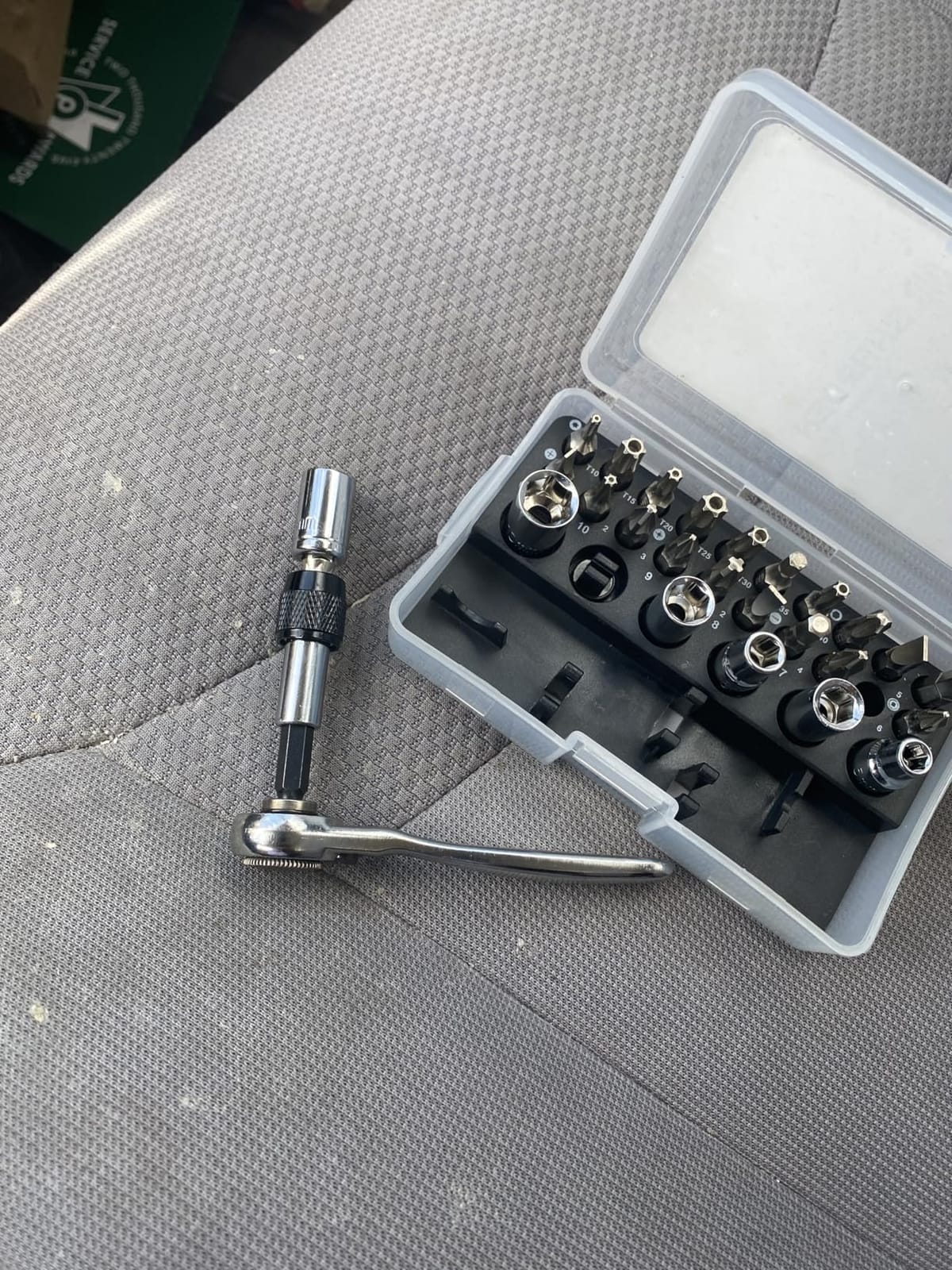 SHARDEN 1/4 Mini Ratchet Set with Right Angle Screwdriver and Bit, 28pcs customer photo 2