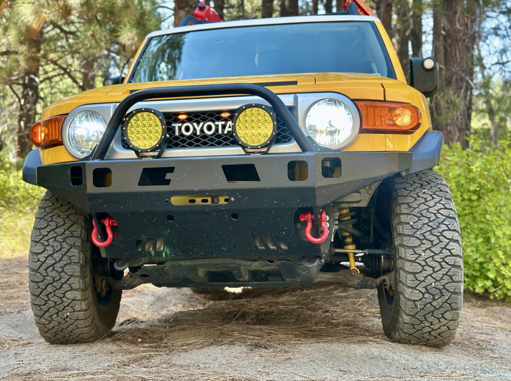 BIGLION.X 5 Inch Pair 160W Amber Round LED Offroad Lights 18800LM Amber Yellow OffRoad Lights Super Bright Amber Driving lights Fog Lights Waterproof IP68 Light Bar for Trucks Pickup 4x4 SUV ATV UTV customer photo 1
