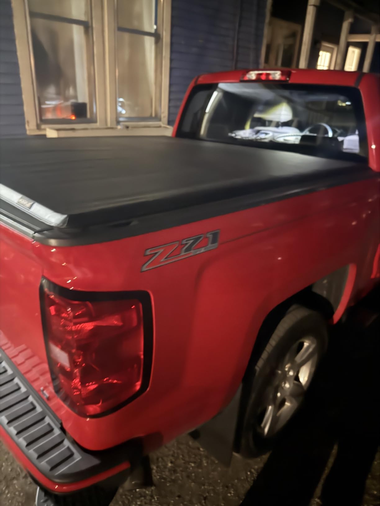 MOSTPLUS Roll-Up Soft Vinyl Truck Bed Tonneau Cover Compatible with 2014-2018 Chevy Chevrolet Silverado GMC Sierra 1500 2500 3500 HD 6.5/6.6 FT Bed Fleetside-78.8 inch customer photo 1