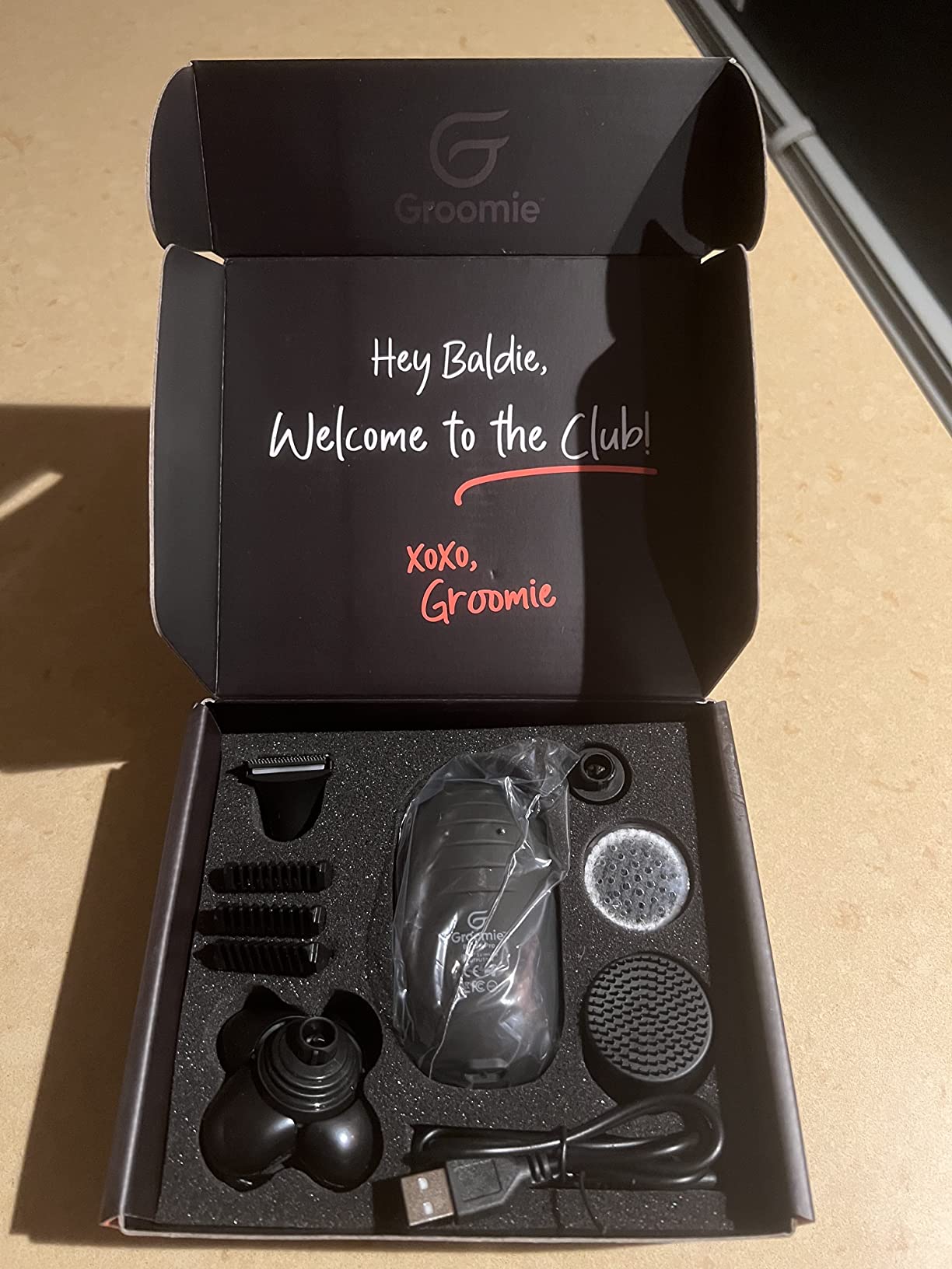 Groomie BaldiePro Cordless Head Shaver Kit for Bald Men, Waterproof customer photo 1