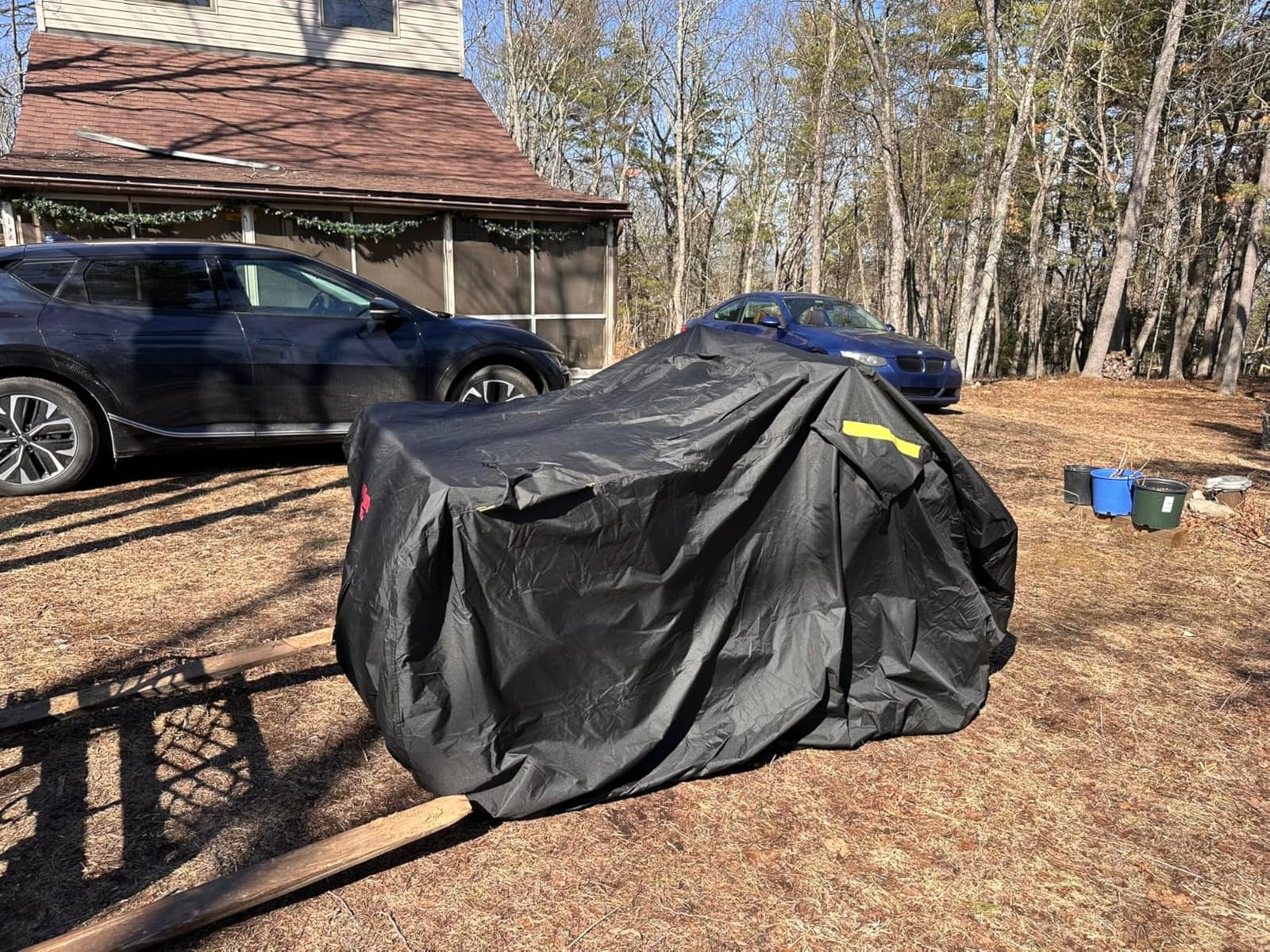 Badass Moto ATV Covers Waterproof Outdoor Heavy Duty, Rip-Resistant, Night-Reflective Quad Cover, 4 Wheeler Cover, ATV Accessories Fits Can am, Polaris Sportsman, Honda Rancher & More, Medium 86