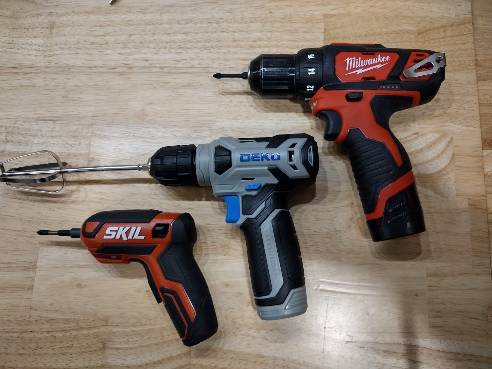 DEKOPRO 8V Cordless Drill, Drill Set with 3/8