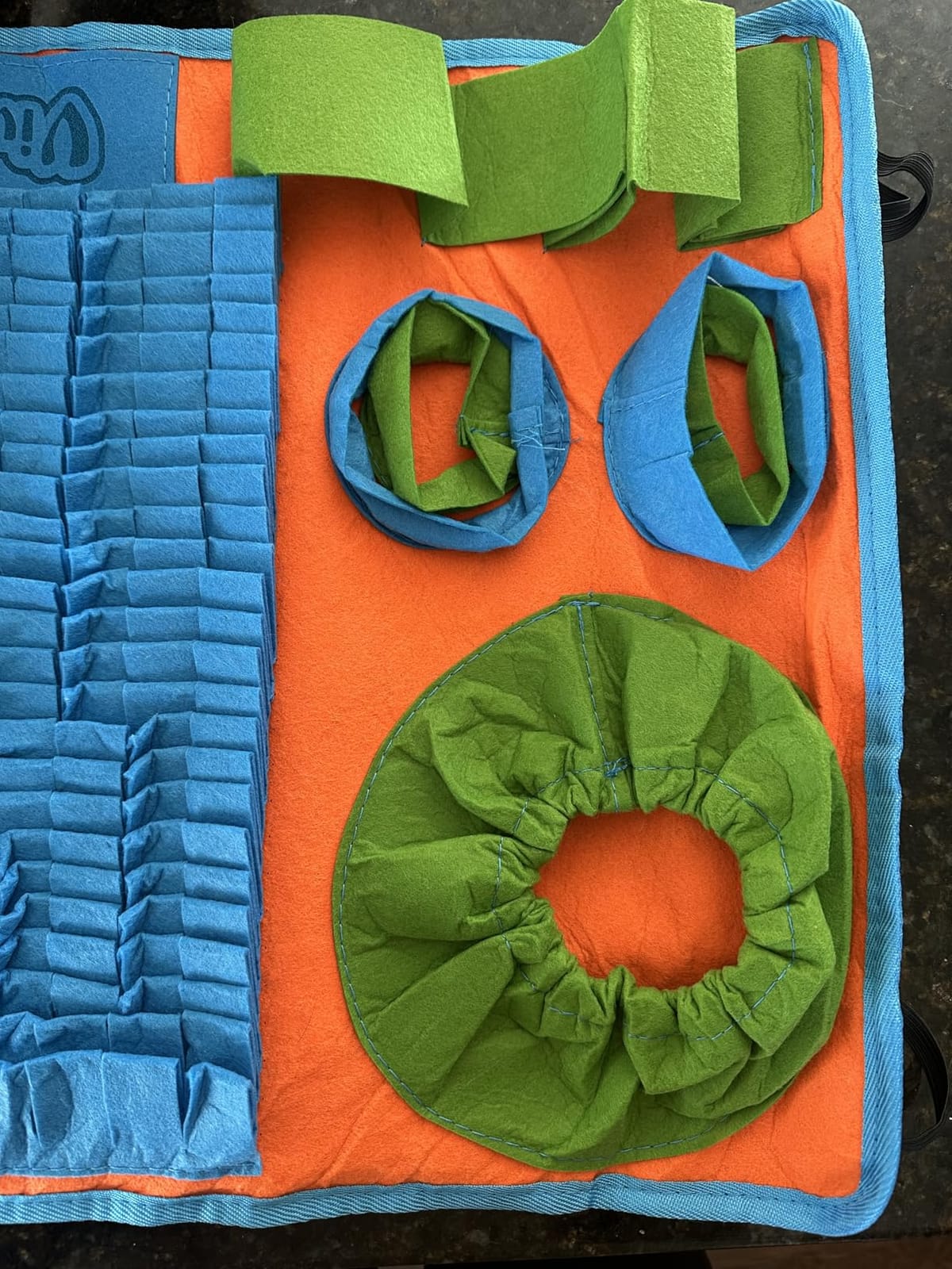 Vivifying Snuffle Mat for Dogs, Interactive Dog Puzzle Toy for Boredom and Mental Stimulation, Enrichment Feeding Game Sniff Mat Helps Slow Eating and Keep Busy customer photo 1