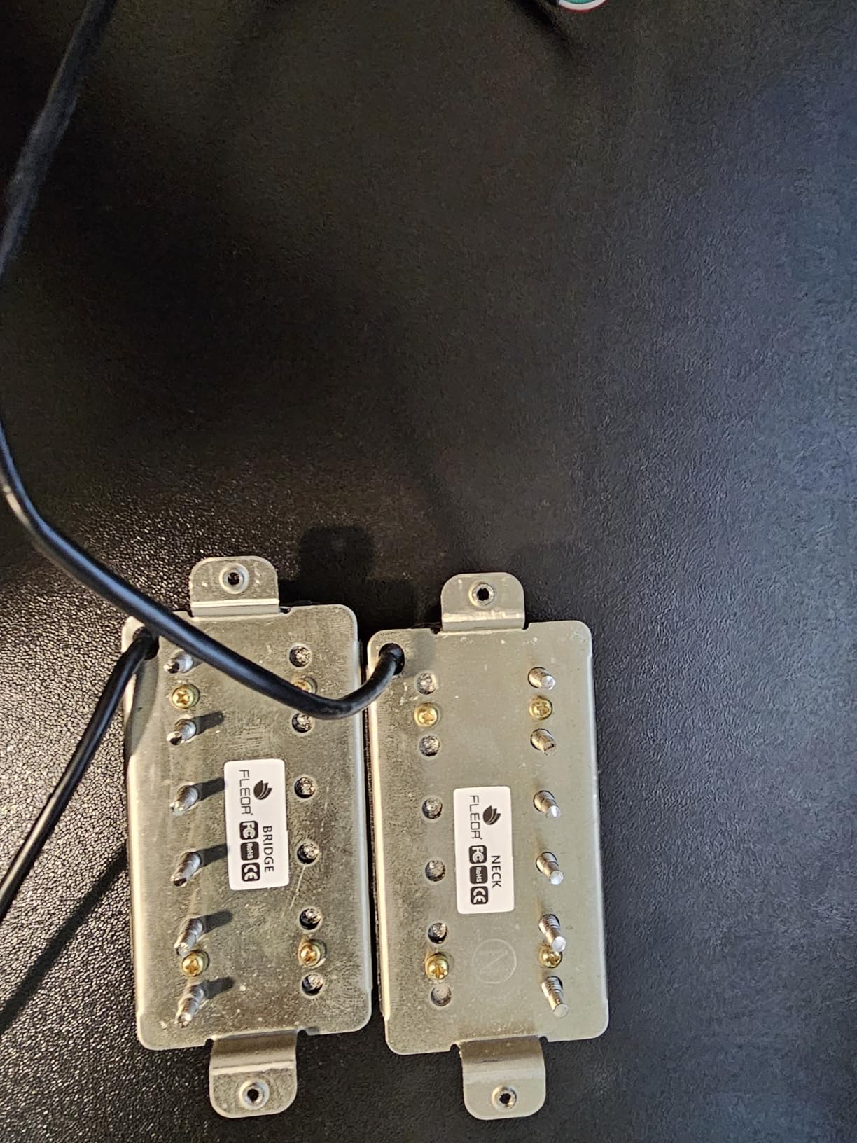 FLEOR Alnico 2 Humbucker Pickup HBA2 Electric Guitar Humbucker Neck and Bridge Pickup Set-Zebra customer photo 1