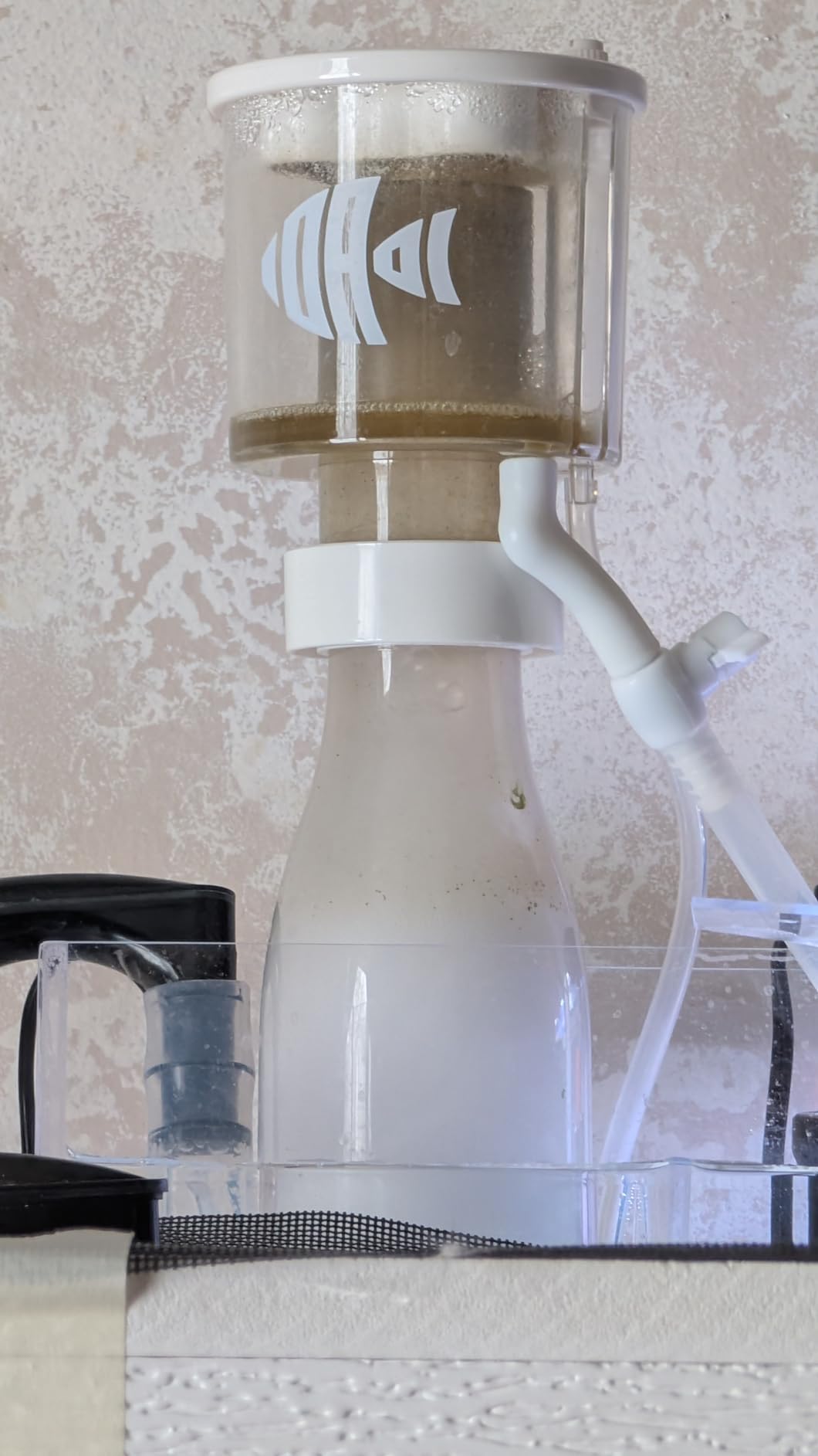 IOAOI Protein Skimmers for Saltwater Aquariums, Hang On Protein Skimmer for Fish Tanks up to 80 Gallons, DC Pinwheel Pump with Controller, Not for Rimmed Tank customer photo 2