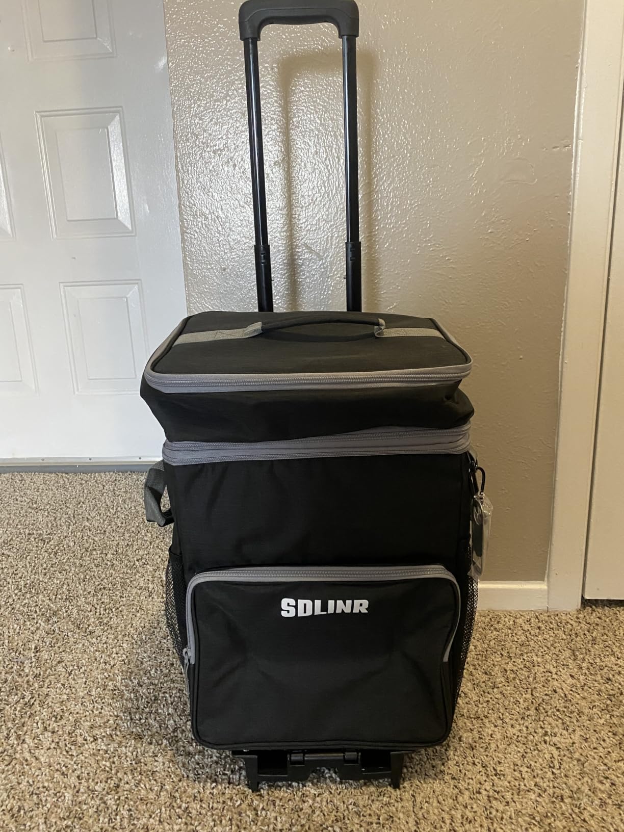 SDLINR Collapsible Cooler with Wheels, Rolling Cooler Bag for Beach Travel customer photo 2