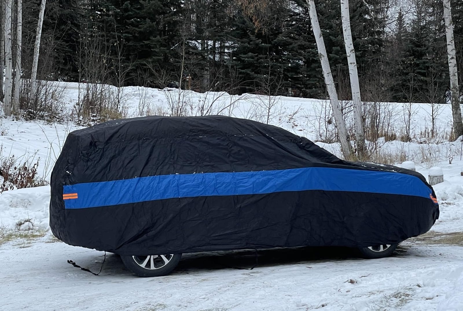 Car Cover Waterproof All Weather for Sedans up to 218 Inch - Universal Fit for Ford Crown Victoria/Galaxie, Buick Roadmaster, Chevrolet Caprice customer photo 1