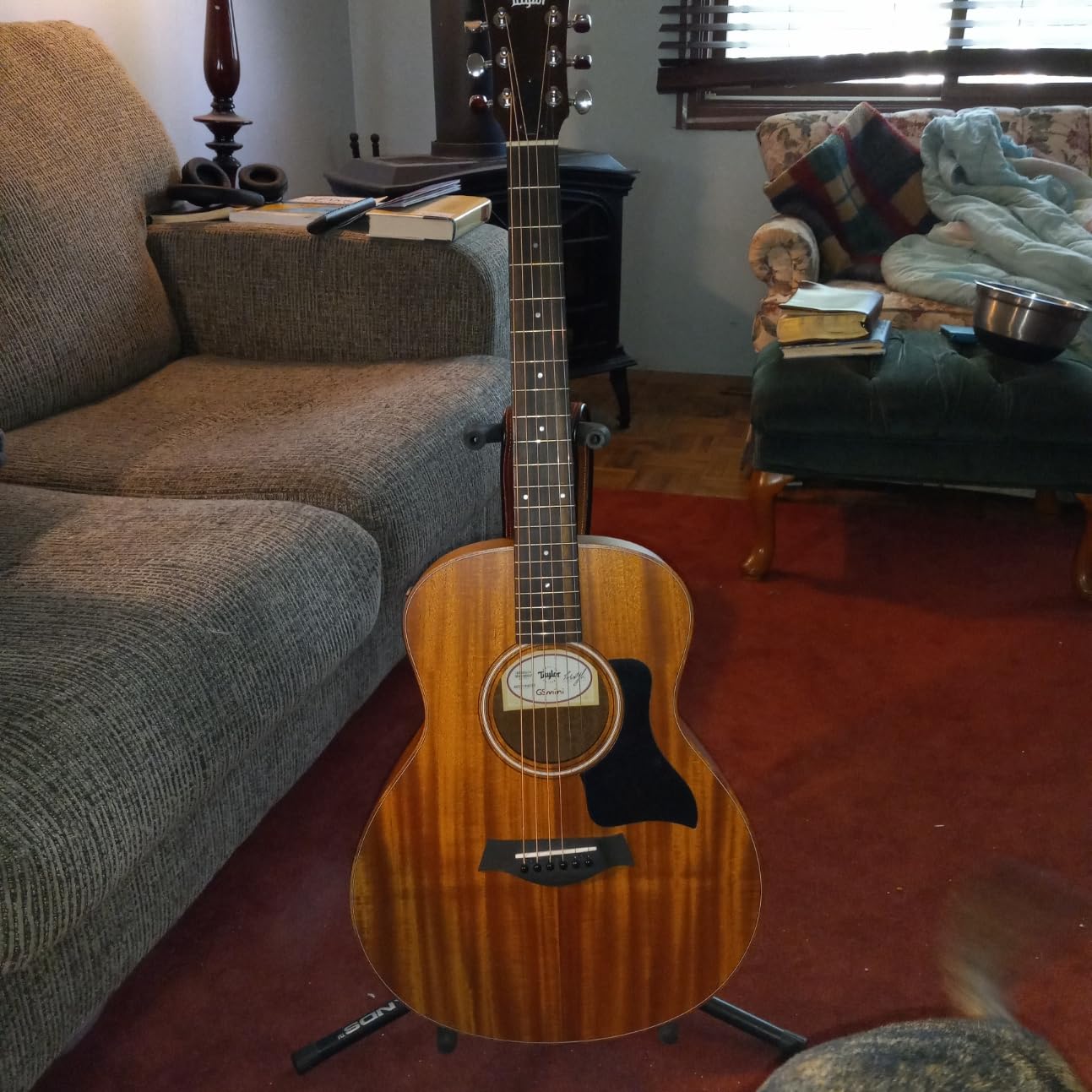 Taylor GS Mini-e Mahogany Acoustic-electric Guitar - Natural customer photo 1