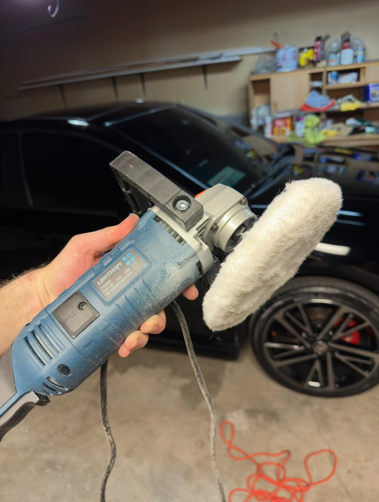 LDHTHOPI Buffer Polisher, 1600W 7 Inch/6 Inch Rotary Buffer Polisher Waxer, 7 Variable Speed 1000-3500 RPM, Detachable Handle for Car, Boat Sanding, Polishing, Waxing, 2026 Upgraded customer photo 2