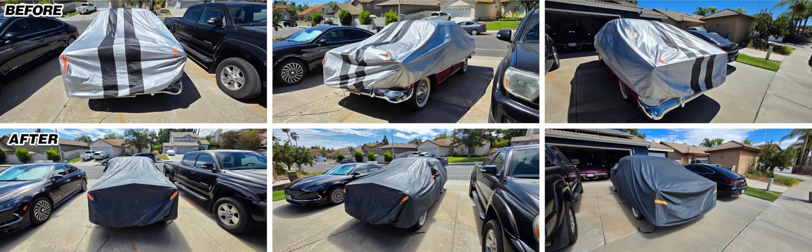 GUNHYI 16 Layers Car Cover Waterproof All Weather for Sedan Heavy Duty customer photo 2