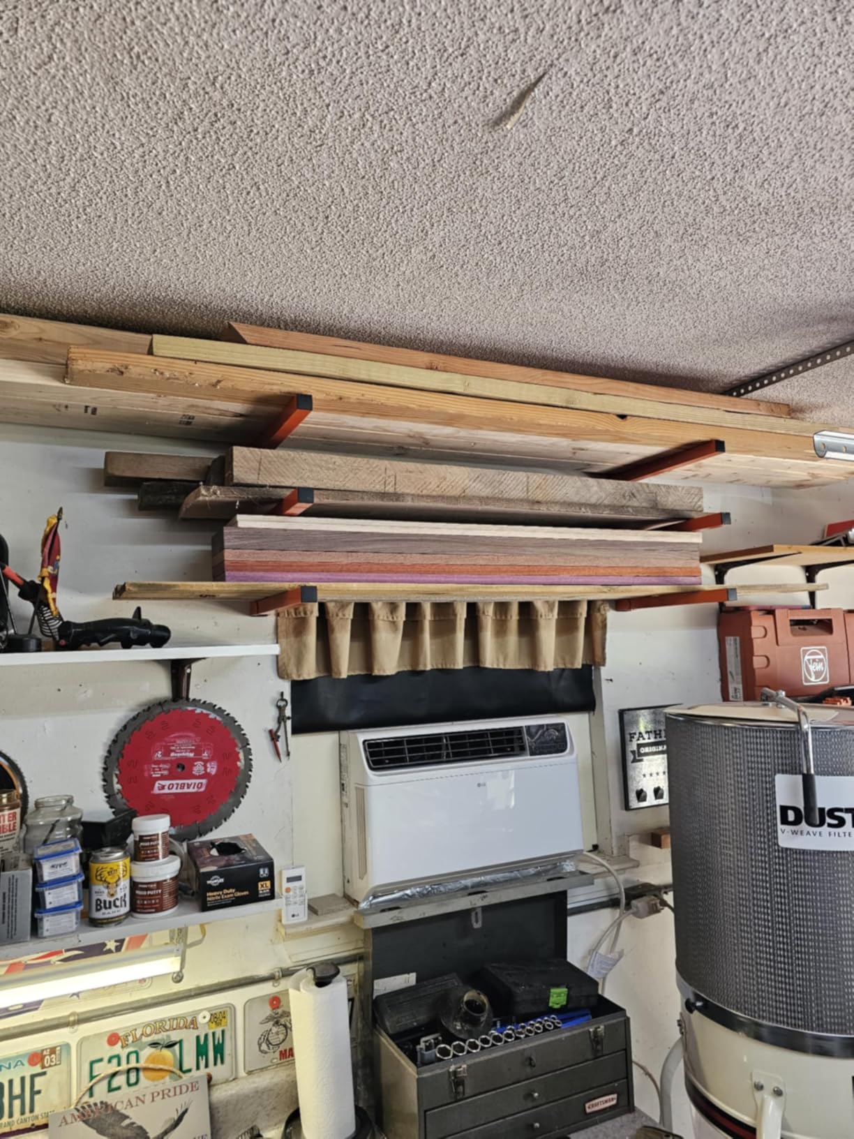 Ultrawall Wall Mount Wood Organizer and Lumber Storage Rack with 3-Level | Garage Metal Wood Storage Rack for Indoor & Outdoor Use, Orange 4 Pack customer photo 2