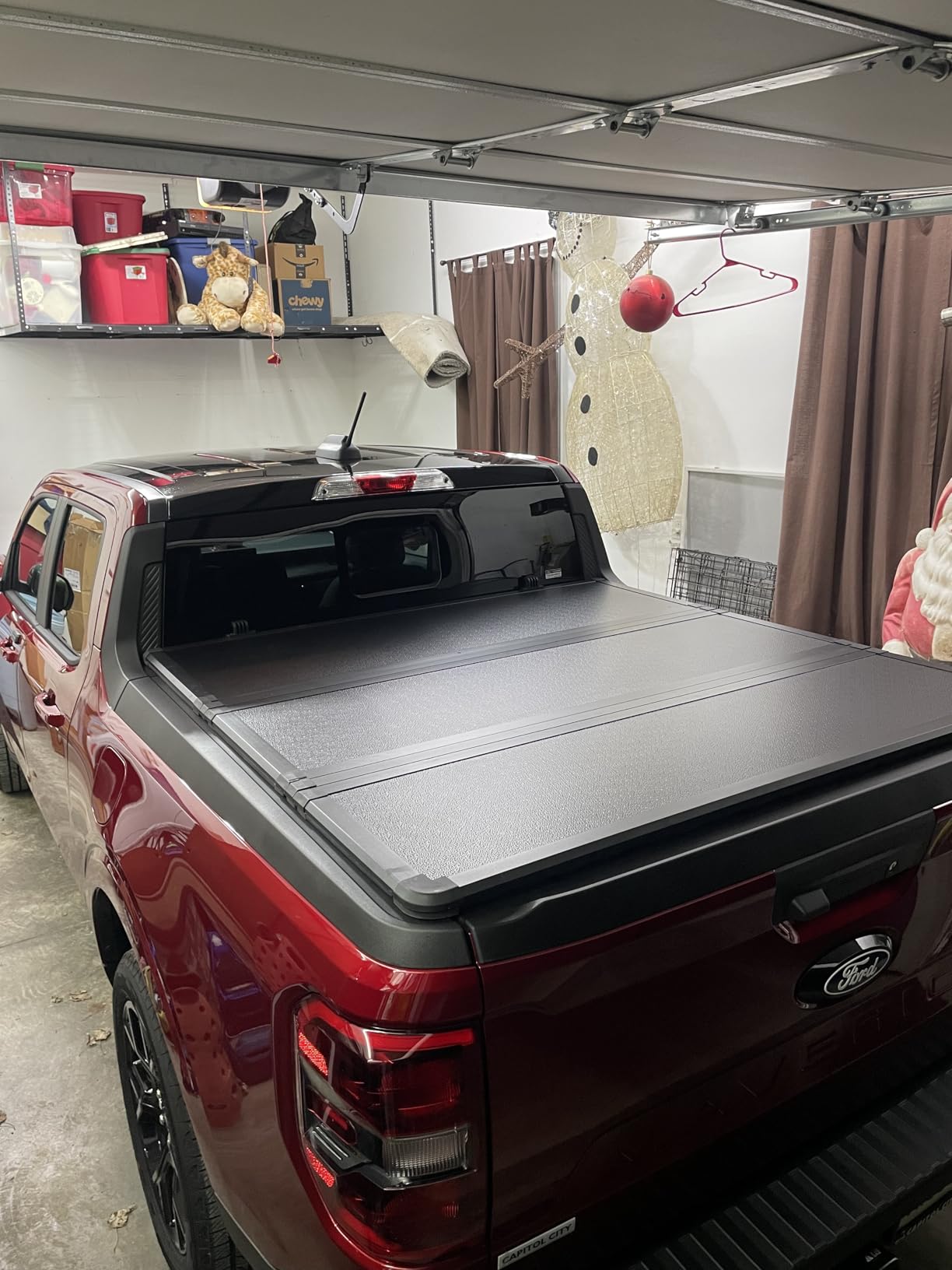 Toptiny Hard Folding Truck Bed Tonneau Cover|HTF037|Fits 2022-2026 Ford Maverick 4' 6