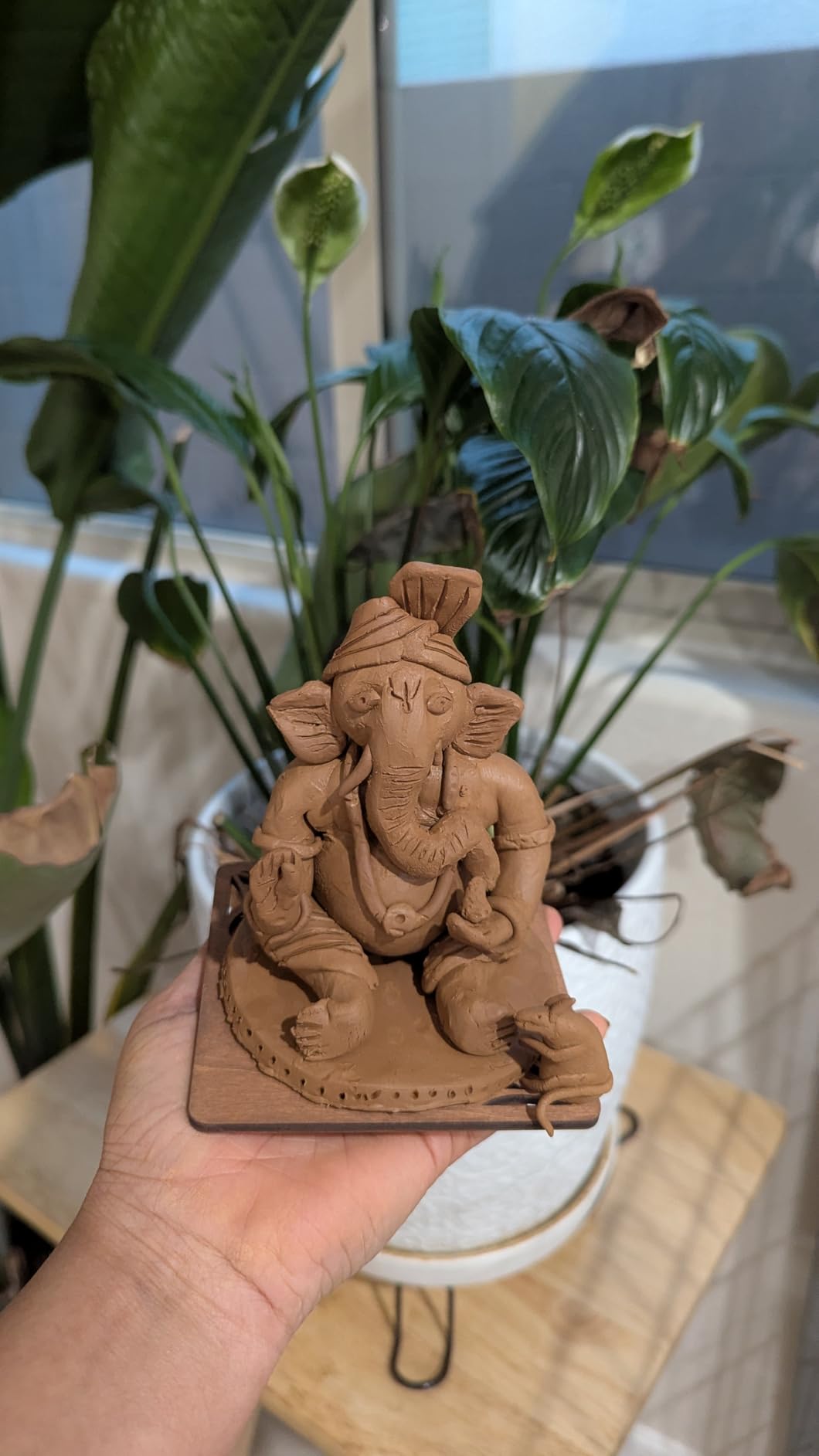 Deouss 5 lbs Low Fire Pottery Clay for Sculpting, Beginners, and Advance- Terra Cotta, Cone 06. Earthware Potters Throwing Clay. Ideal for Wheel Throwing, Hand Building, Firing and More customer photo 1