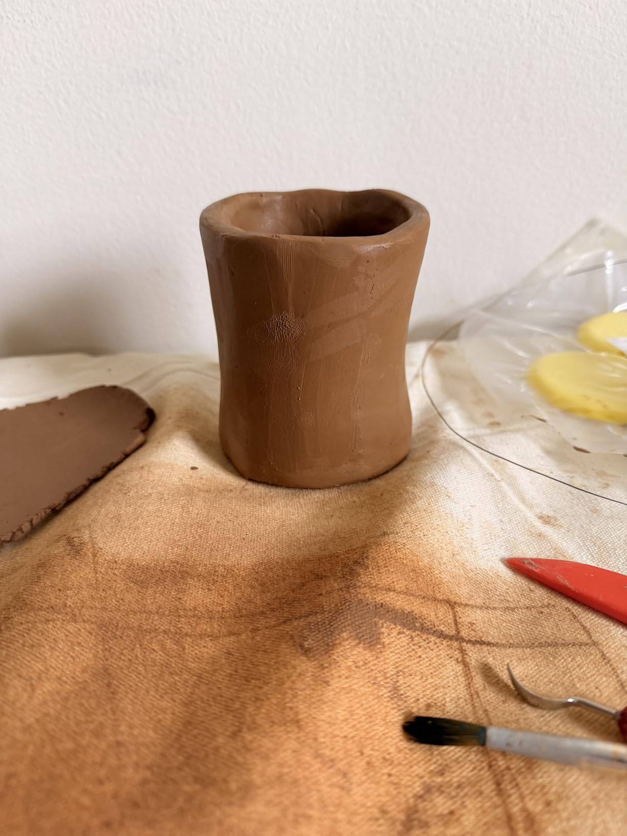 Deouss 5 lbs Low Fire Pottery Clay for Sculpting, Beginners, and Advance- Terra Cotta, Cone 06. Earthware Potters Throwing Clay. Ideal for Wheel Throwing, Hand Building, Firing and More customer photo 2