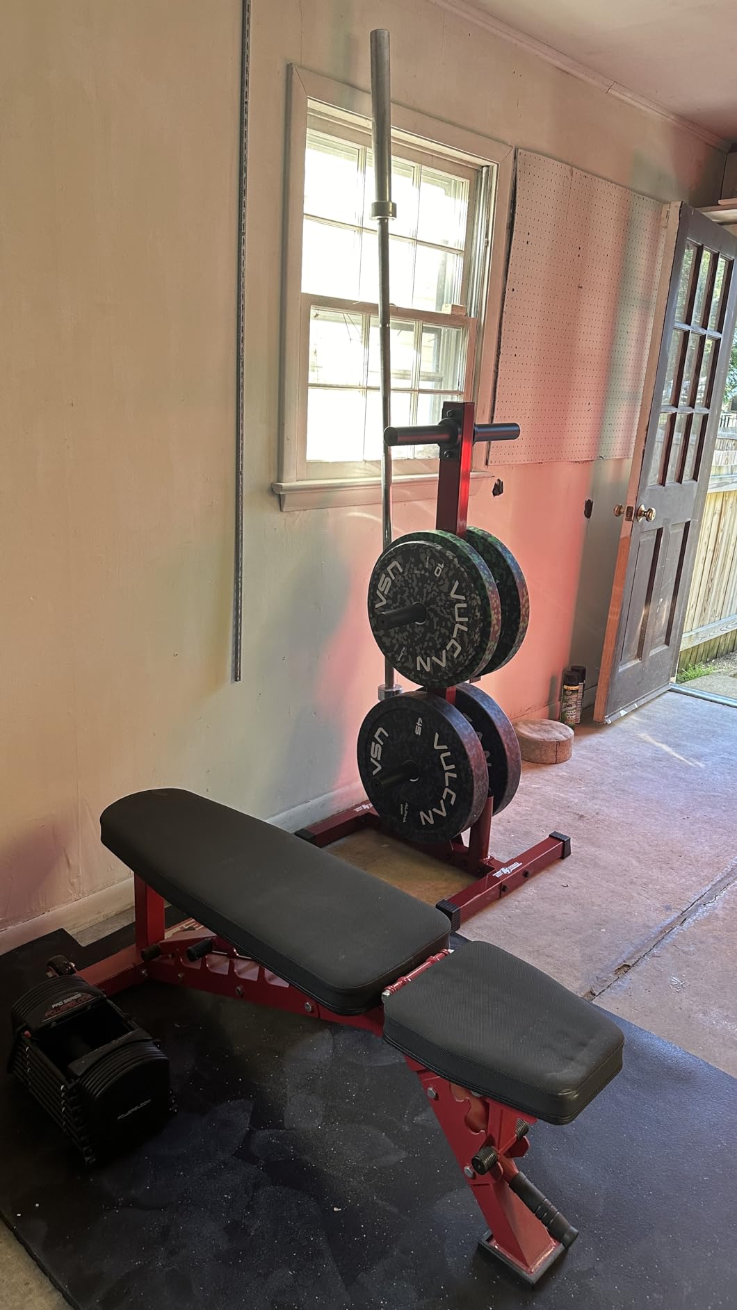 Best Fitness Body-Solid Weight Tree Rack for Olympic Plates - Bumper Plate Storage, Weight Plate Holder, Midnight Black customer photo 2