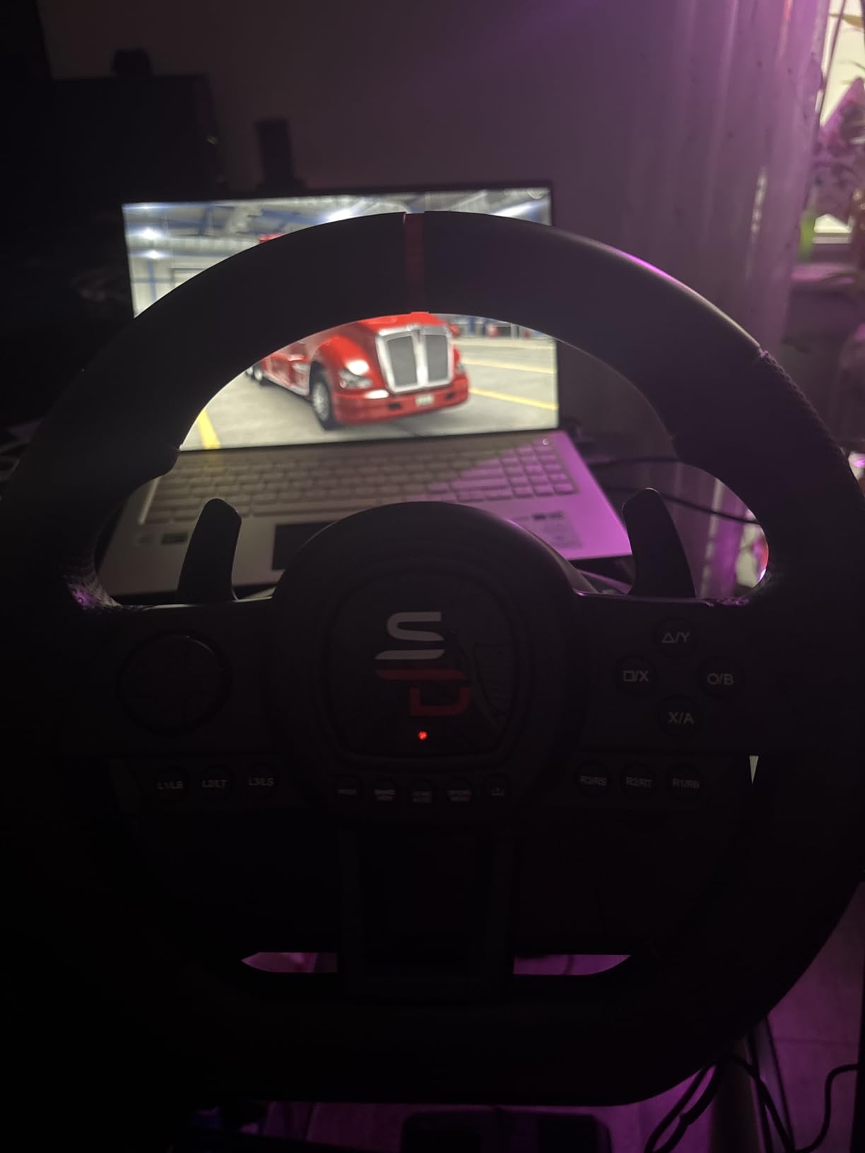 Subsonic Racing SV650 Gaming Steering Wheel for PS4 Xbox Series with Pedals customer photo 1