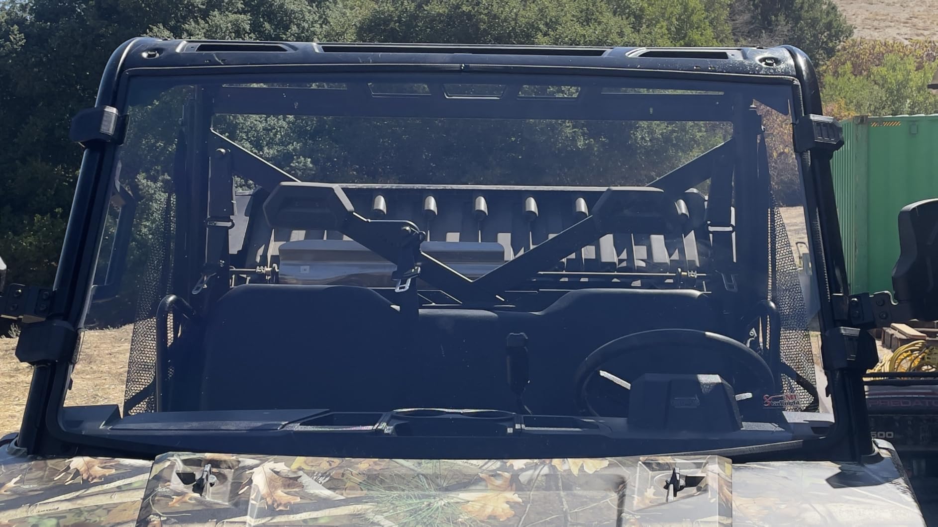 StarknightMT Full Front Windshield Compatible with Polaris Ranger XP 1000 customer photo 2