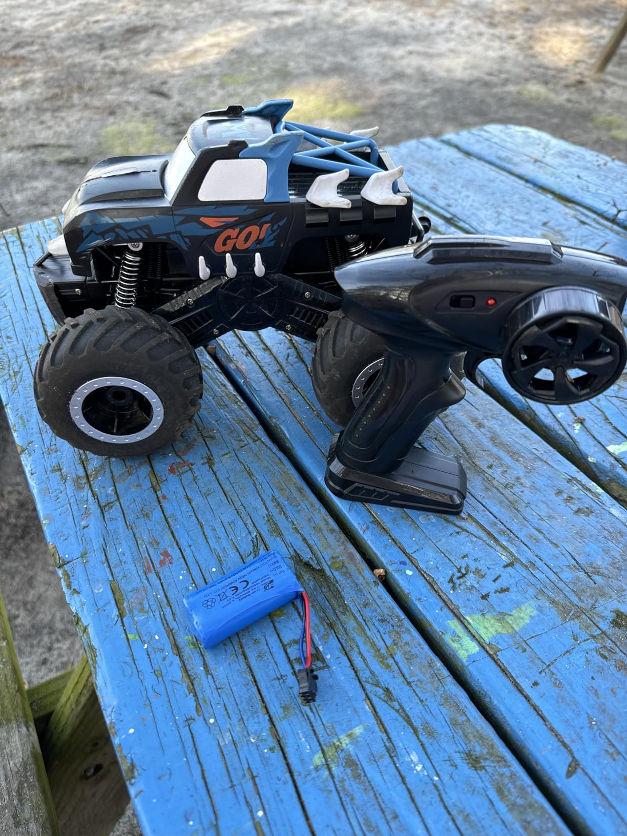 Threeking 1:16 Amphibious Monster Truck All Terrain Remote Control Car Toys | Waterproof Durable 4WD Off-Road RC Crawler Cars Pick-Up Unique Toy Gifts for Boys Girls Ages 6-12 customer photo 2