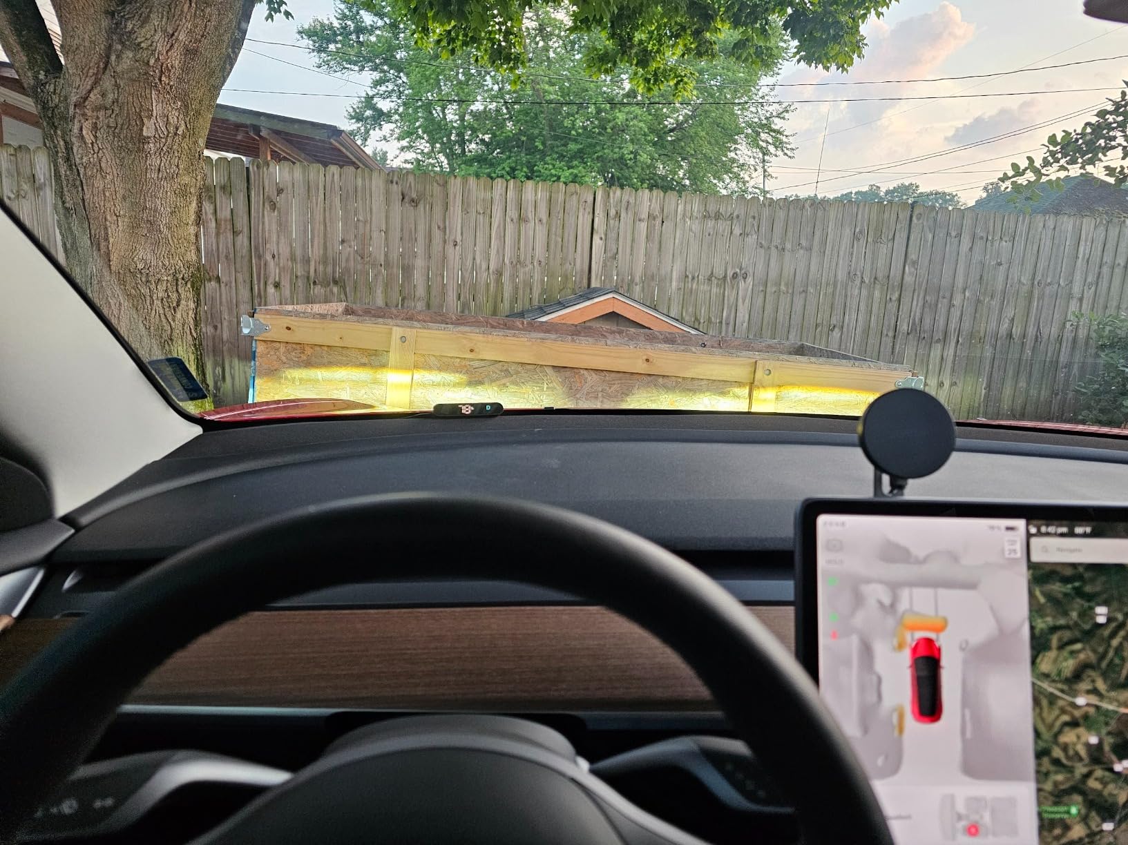 ASVEGE Embedded Digital Heads up Display for Tesla Model 3/Y 2019-2022 | Aftermarket Mini HUD - Real Info, Remaining Battery, Vehicle Speed, Gear Position, Turn Signal, Easy Install customer photo 1