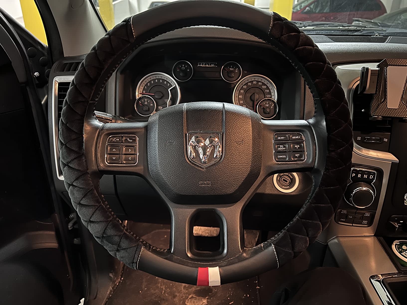 Cxtiy Premium Ice Silk Steering Wheel Cover - Soft, Breathable, and Anti-Slip for Ultimate Comfort and Style Fit Most of Cars SUV Auto Vehicle (C-Black) customer photo 1
