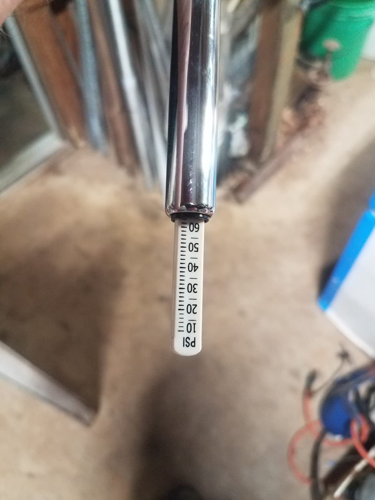 150 Psi Professional Semi Truck Tire Pressure Gauge and Dually Truck Air Gauges. Great for RV Tire Pressure, Cars, and Drivers with Bad Knees appreciate the Long Dual Head Chuck and Heavy Duty Design customer photo 1