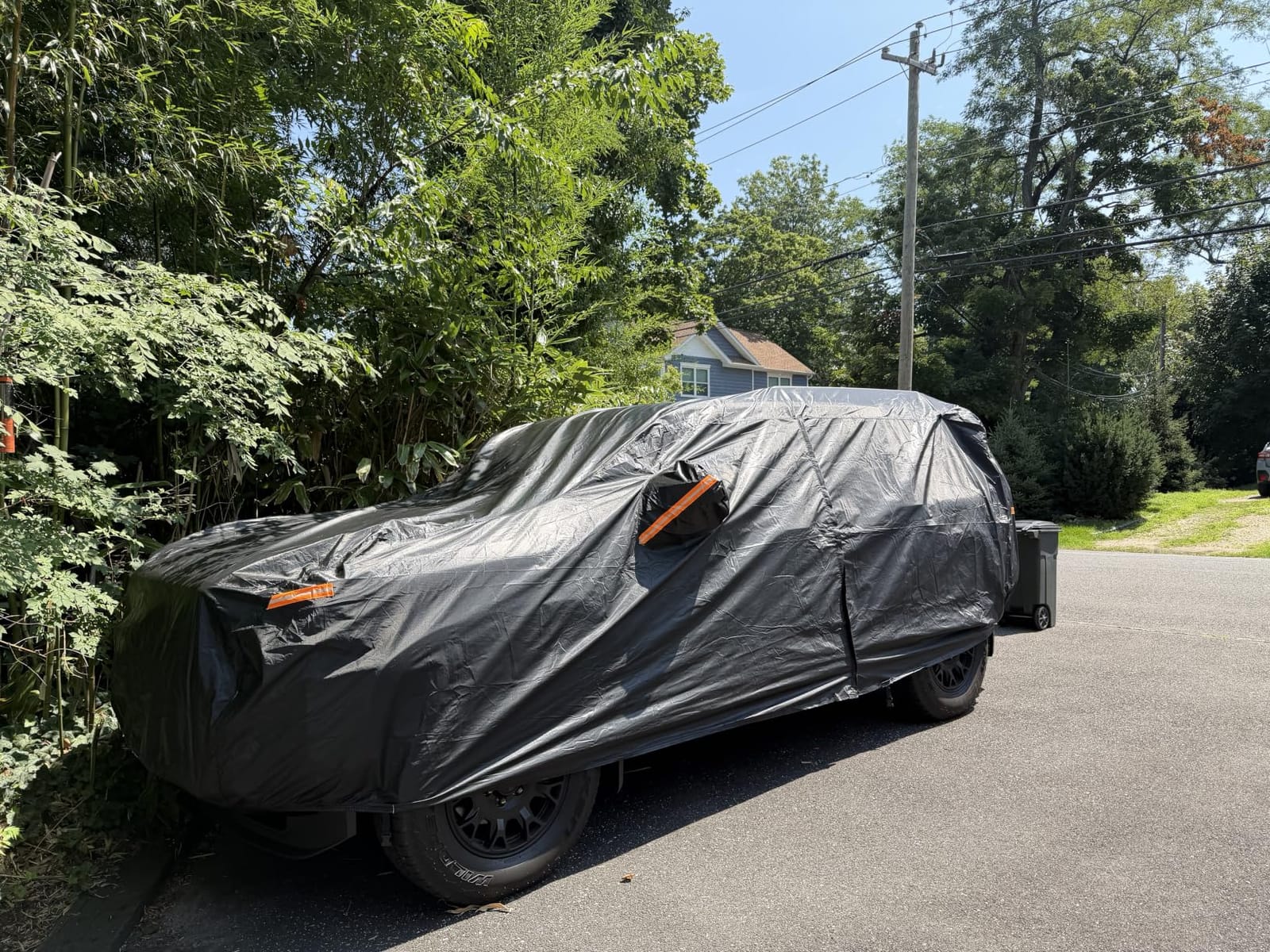 Kayme 7 Layers Waterproof Car Cover for Dodge Challenger 2008-2026 | Thick heavy-weight composite fabric, all-weather wind-dust-UV protection, inner cotton layer shields vehicle paint customer photo 2
