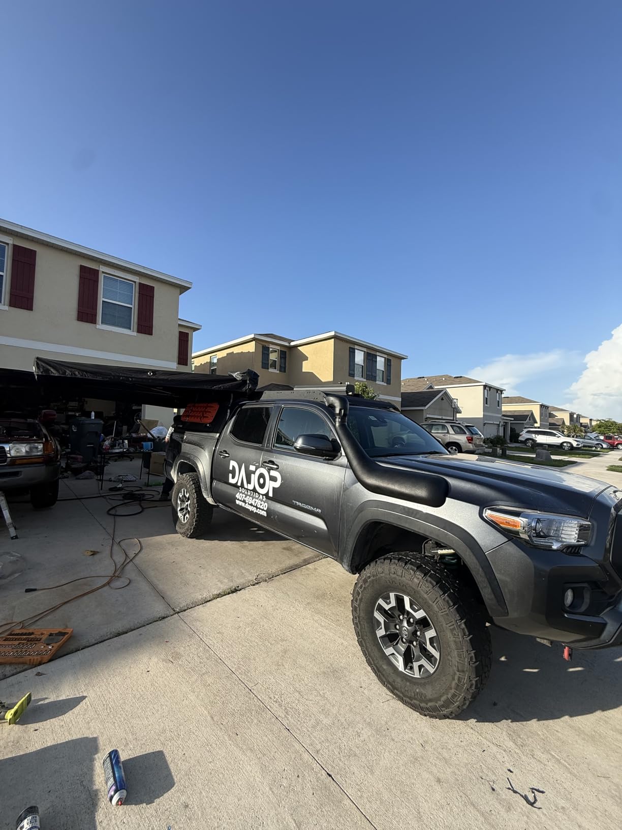 Front Right Snorkel Kit, for 2016-2021 Toyota Tacoma With 3.5L V6 Engine Model(Only), Black Car Snorkel Kit Assembly Compatible customer photo 2