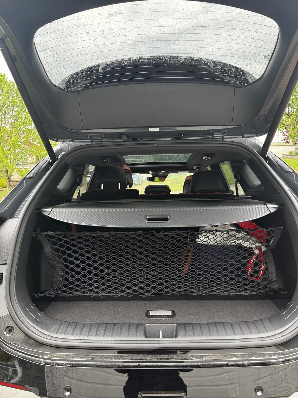 for 2023-2026 Kia Sportage Cargo Cover - Carbon Fiber Look Retractable Rear Trunk Cover for Kia Sportage 2026 Accessories 2023-2025 Anti-Peeping Security Luggage Shade Shield customer photo 1
