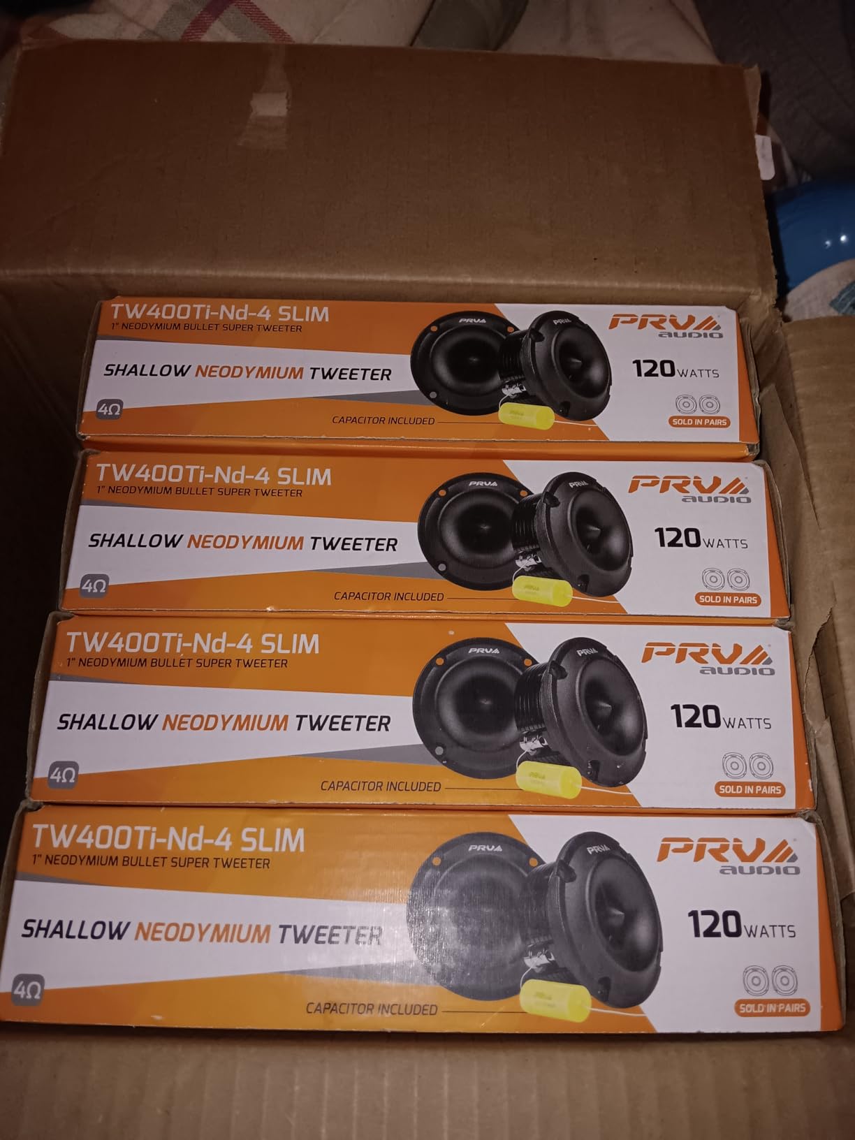 PRV Audio Bullet Super Tweeters Neodymium, 3 Inch PRV Tweeter Black TW400Ti-Nd-4 Slim 240 Watts 4 Ohm, Easy to Mount, 3 Inch Speaker Replacement (2 Tweeters) customer photo 1