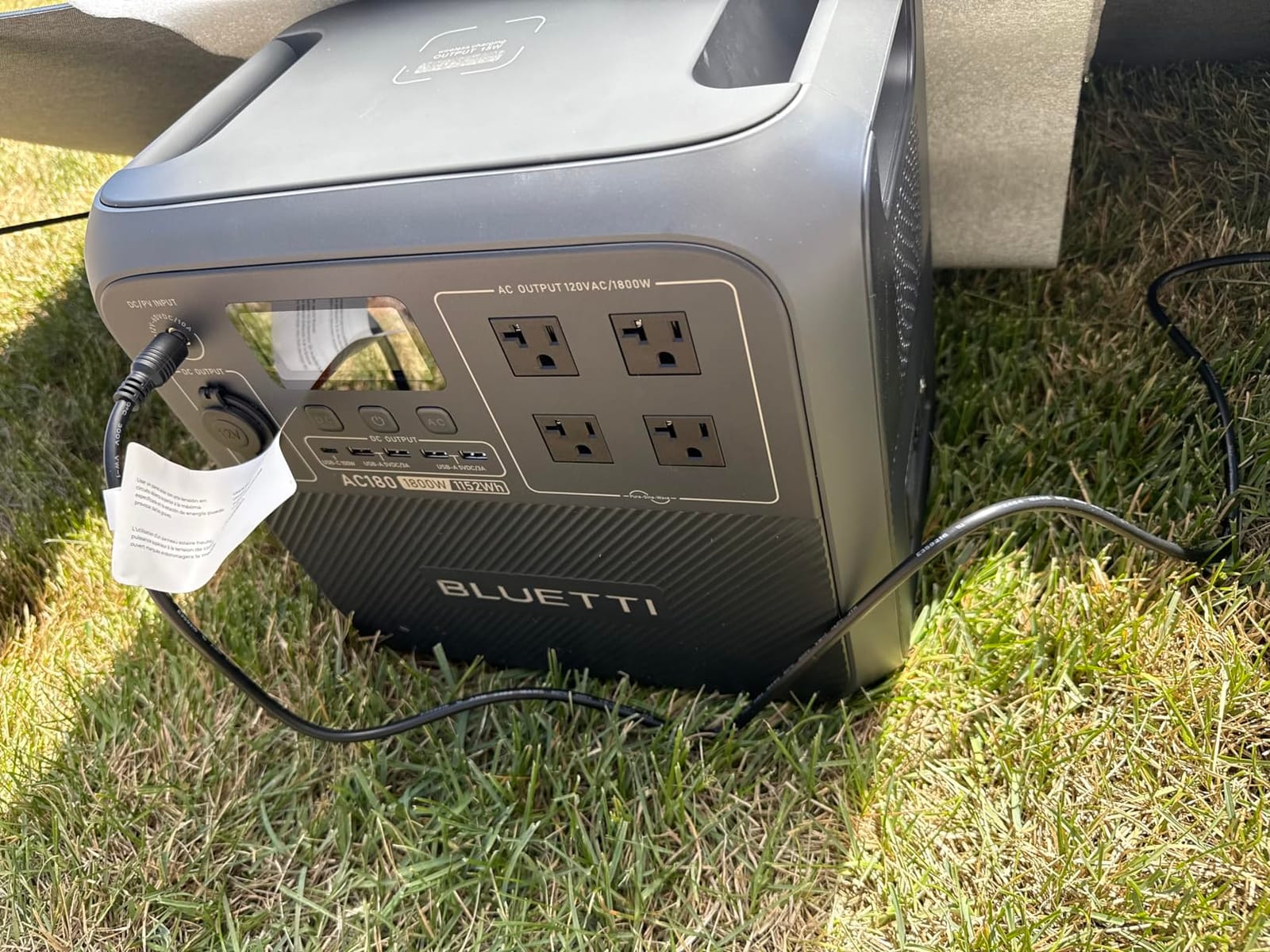 BLUETTI AC180 Solar Generator with 200W Solar Panel Included, 1152Wh 1800W customer photo 2