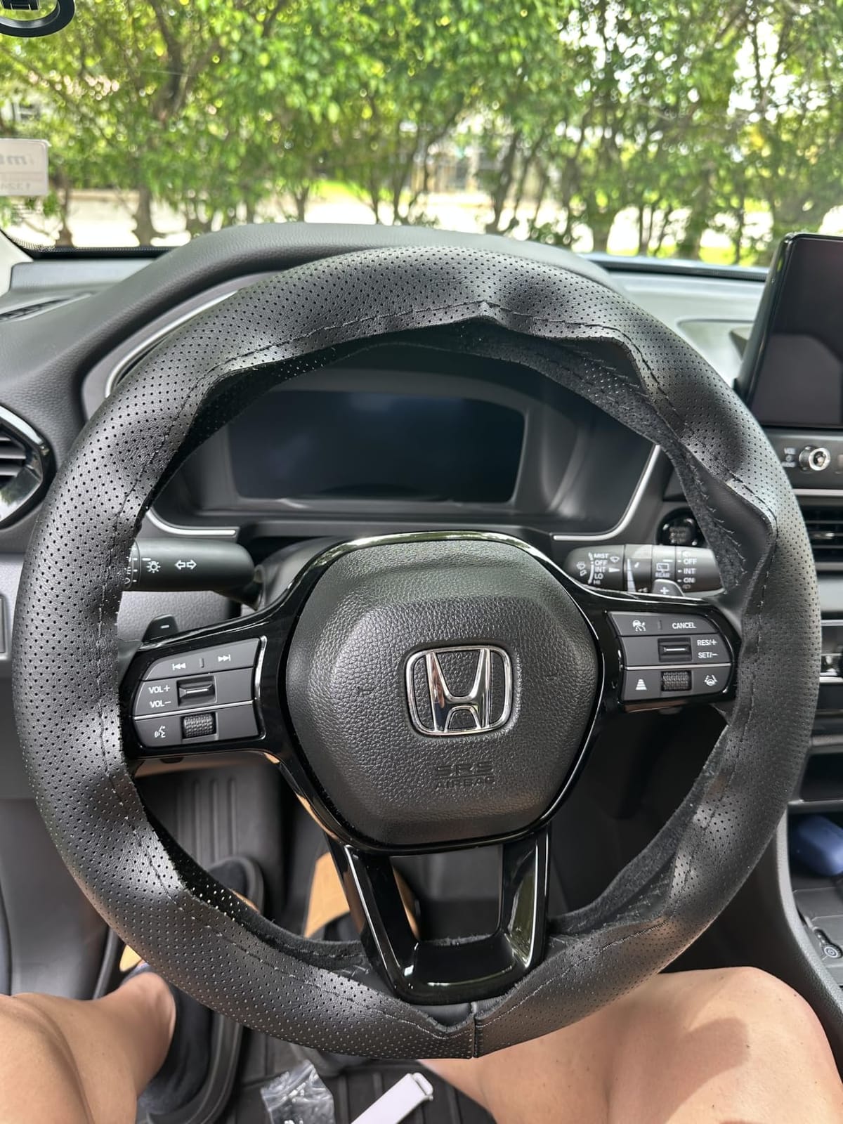 West Llama Customized Auto Car Steering Wheel Cover for Chevy Silverado,Tahoe,Equinox,Traverse,Trailblazer,Colorado (Diamond Quilted-Black+Red-Standard Size) customer photo 1