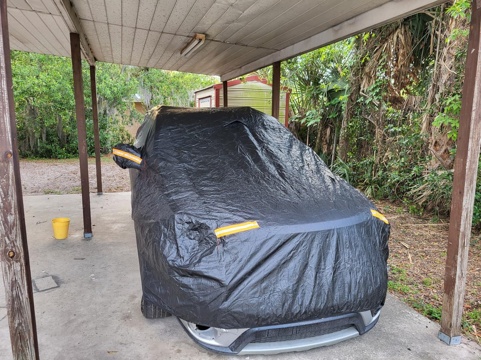 30 Layers Car Cover for Automobiles All Weather Waterproof, Outdoor Snowproof UV Protection Windproof, Door Zipper, Soft Cotton, Heavy Duty Universal Car Covers, (Black, Fit Sedans 171