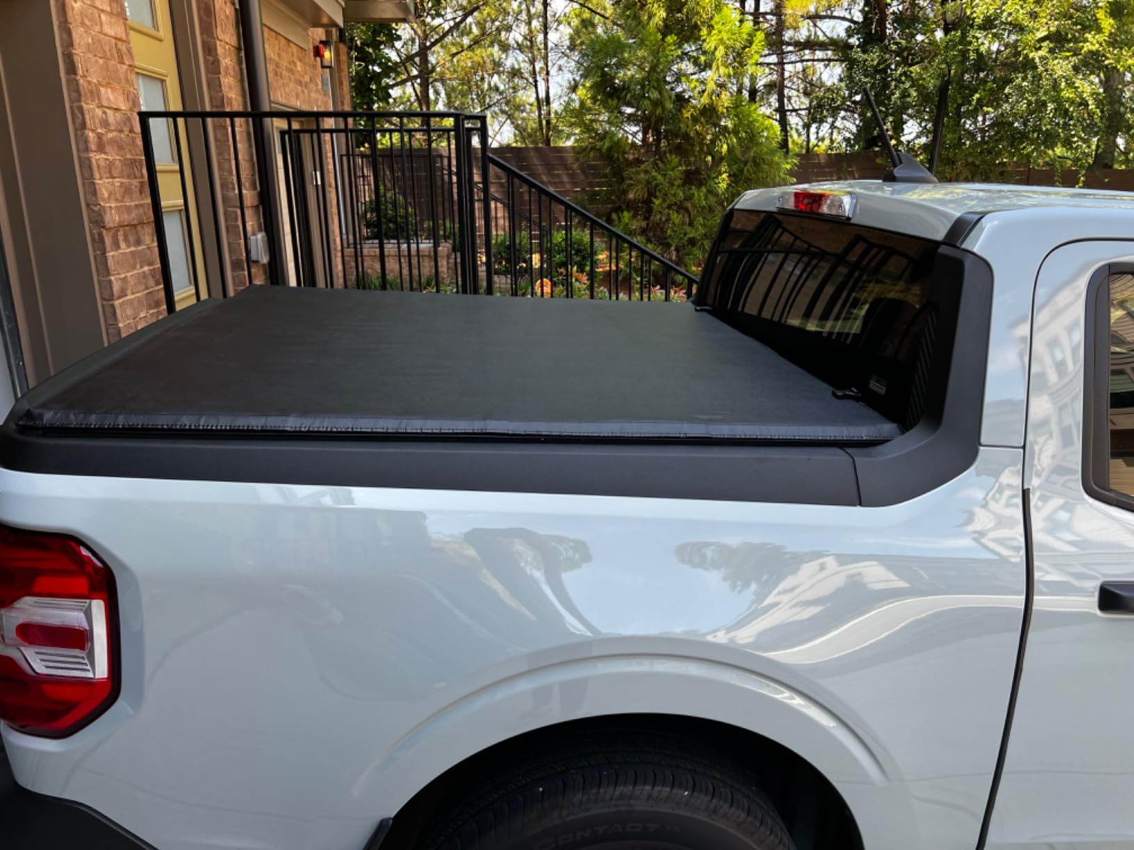 WHALEMOTOR Truck Bed Tonneau Cover Compatible with Ford Maverick(2022-2026) 4.6 ft Box, Soft Roll Up Style customer photo 1