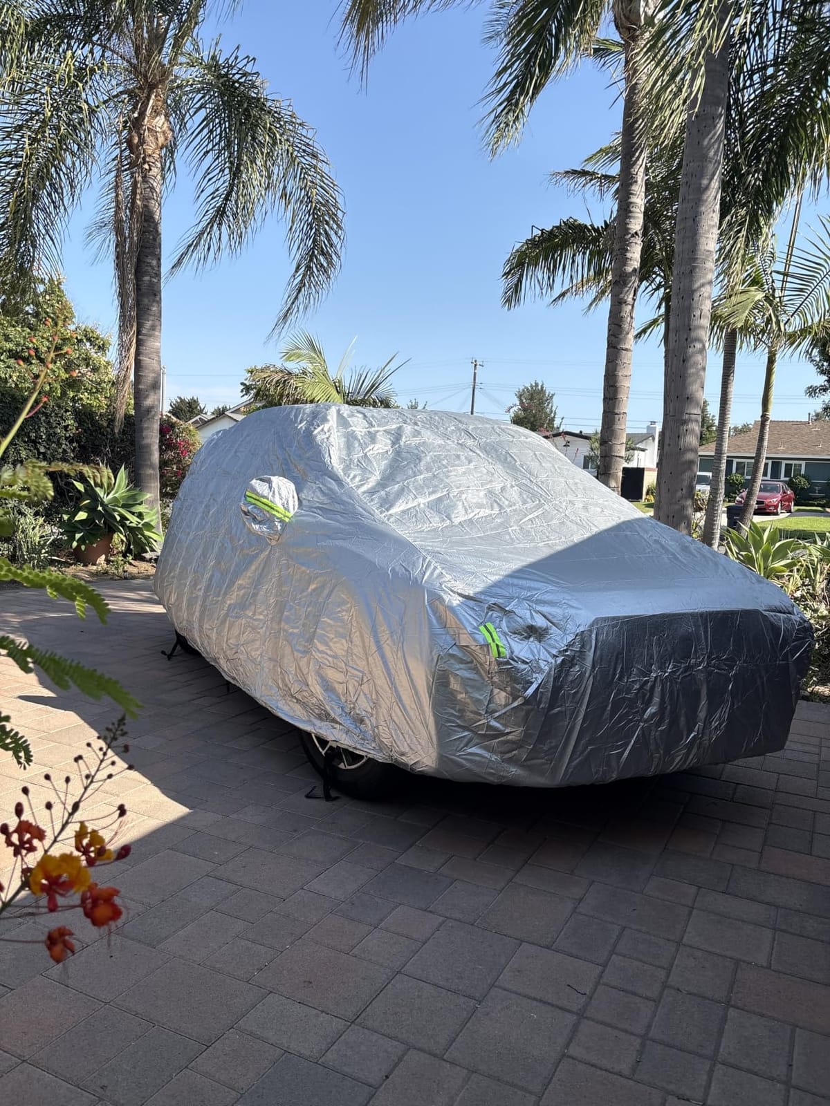 SUV Car Cover Waterproof All Weather, Outdoor Car Covers - For Automobiles, Universal Fit SUV Up to 181
