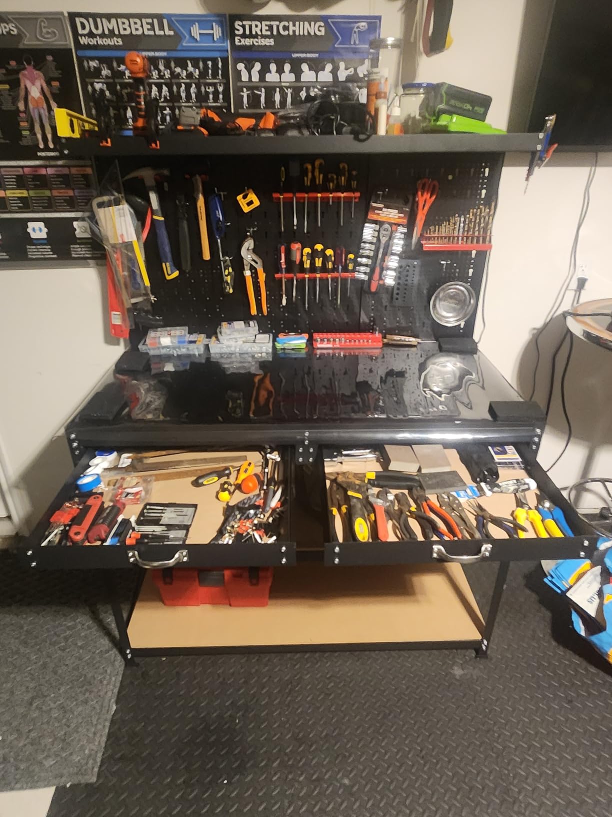 Goplus Work Bench with Storage, 48