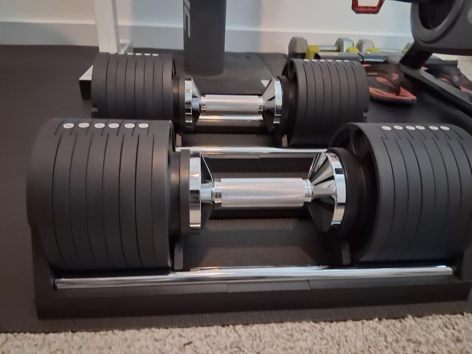 Snode AD80 Drop-proof Cast Iron Adjustable Dumbbells 80LBs customer photo 1