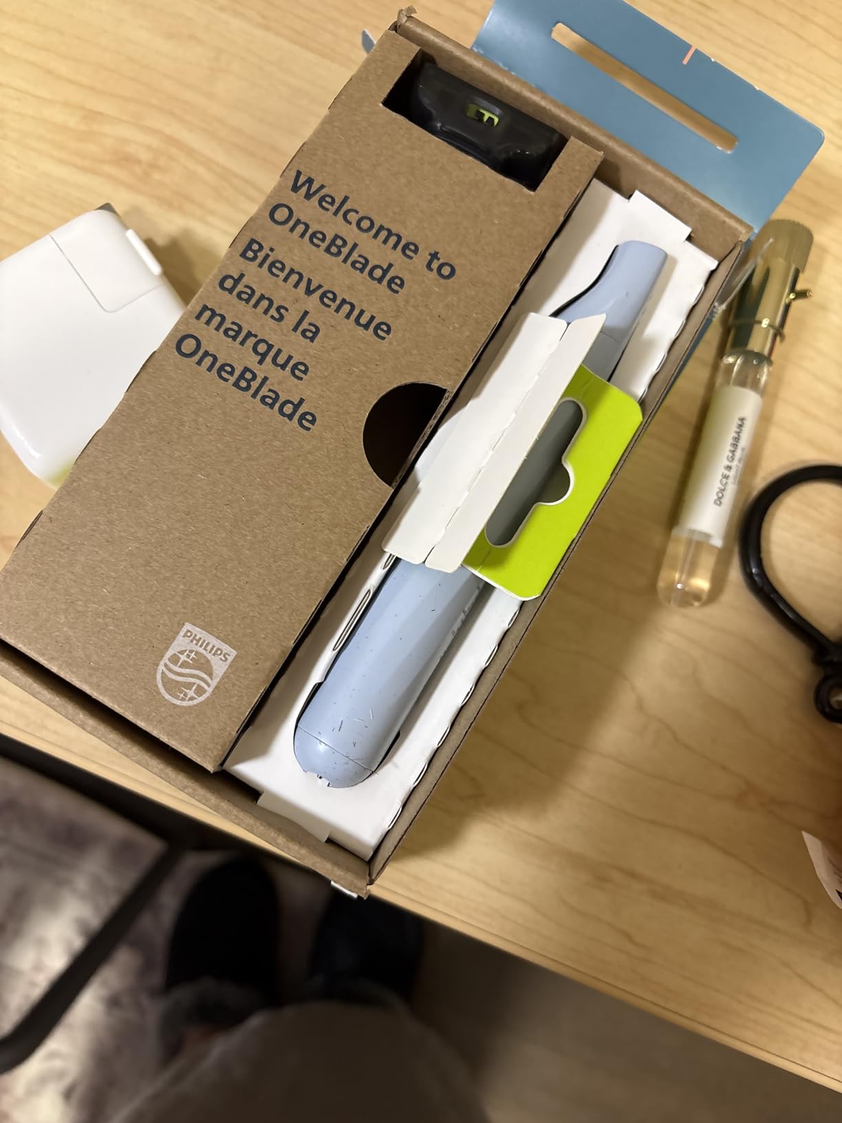 Philips OneBlade First Shave, Teen Hybrid Electric Shaving System, (Gray) customer photo 1